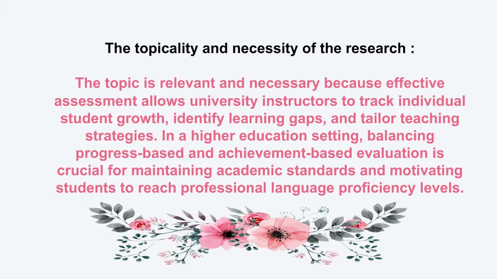Assessing progress and achievement in the language classroom of University students 3