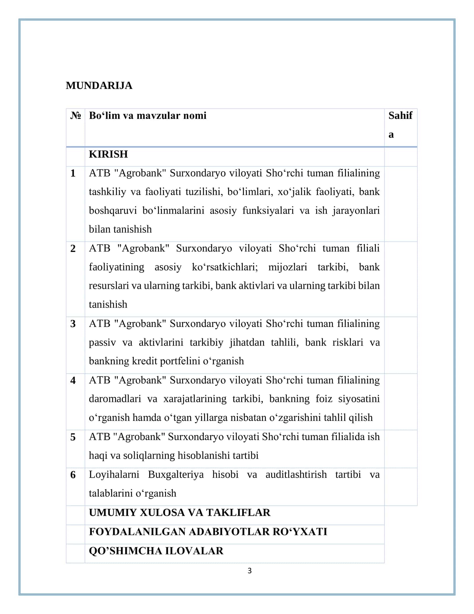 Abgrobok hamda ATB "Agrobank" Sho‘rchi haqida HISOBOT 3