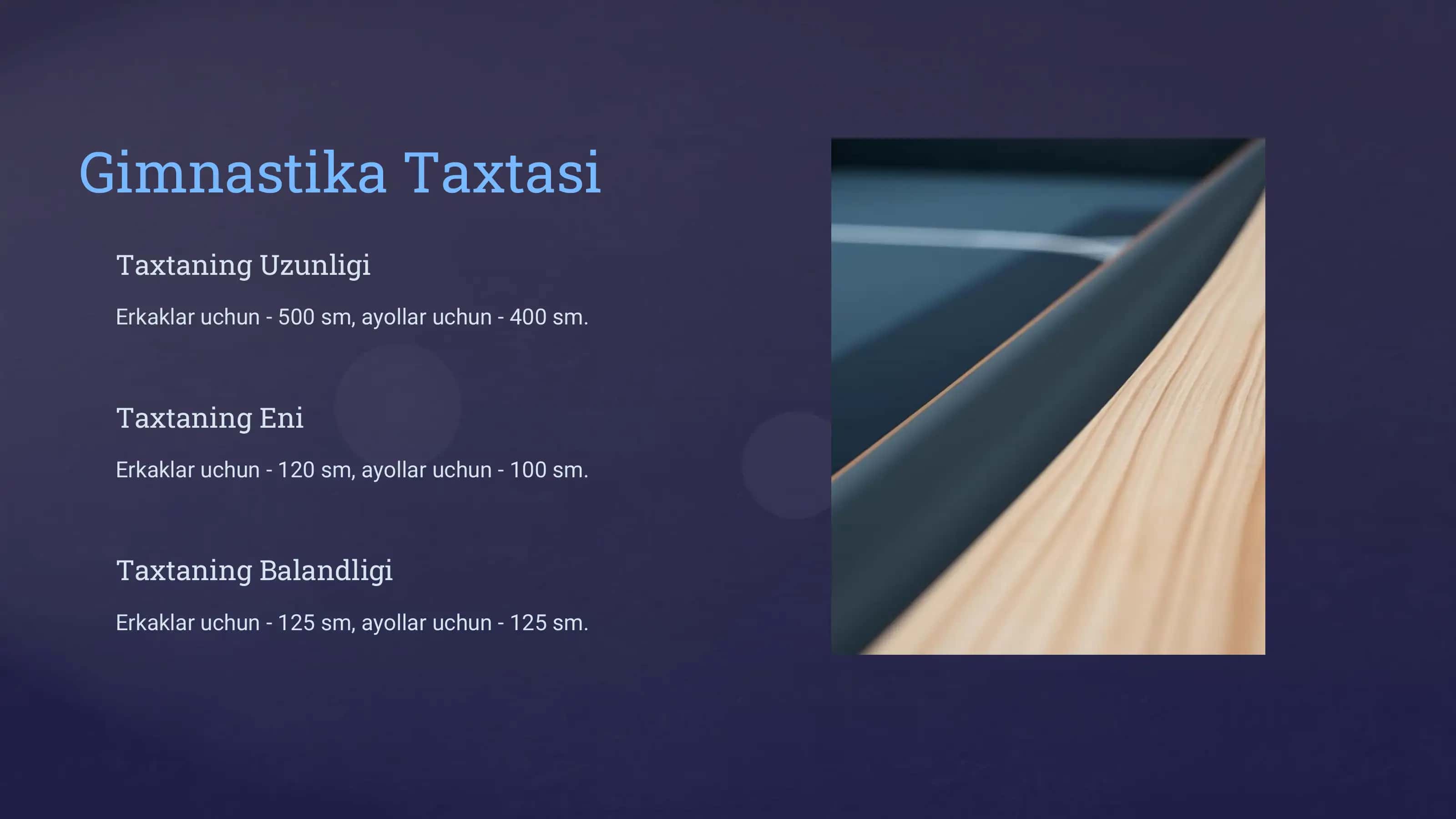 Gimnastika jihozlari va anjomlari 3