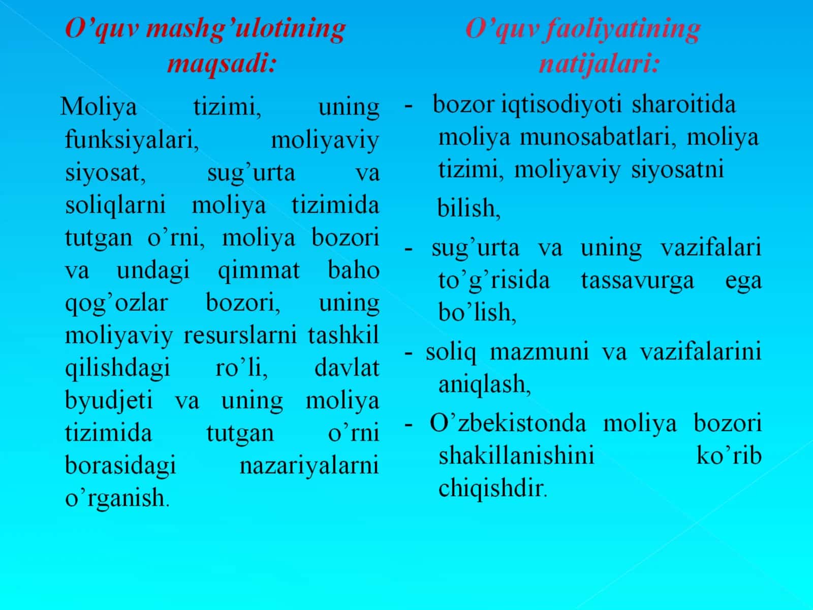 Moliya tizimi va voliyaviy siyosat 3