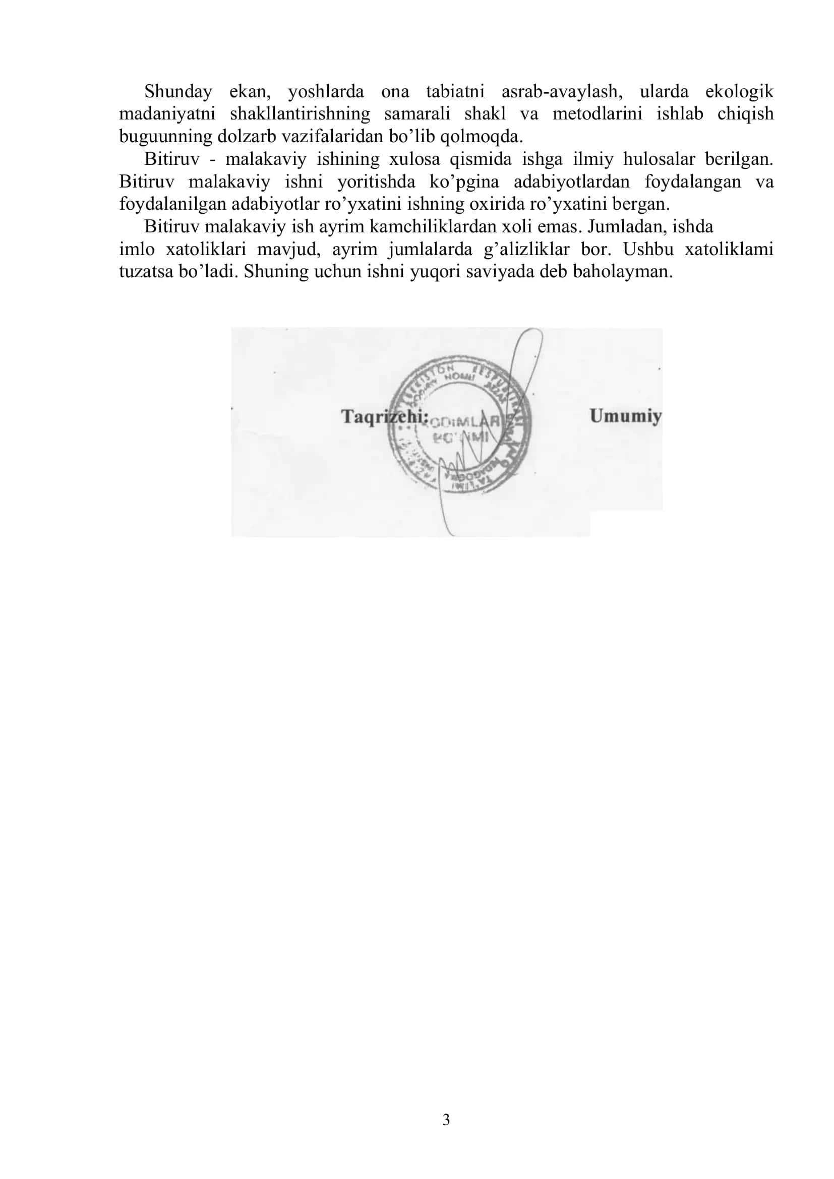 Milliy istiqlol va O'zbekistonda ekologik taraqqiyot 3