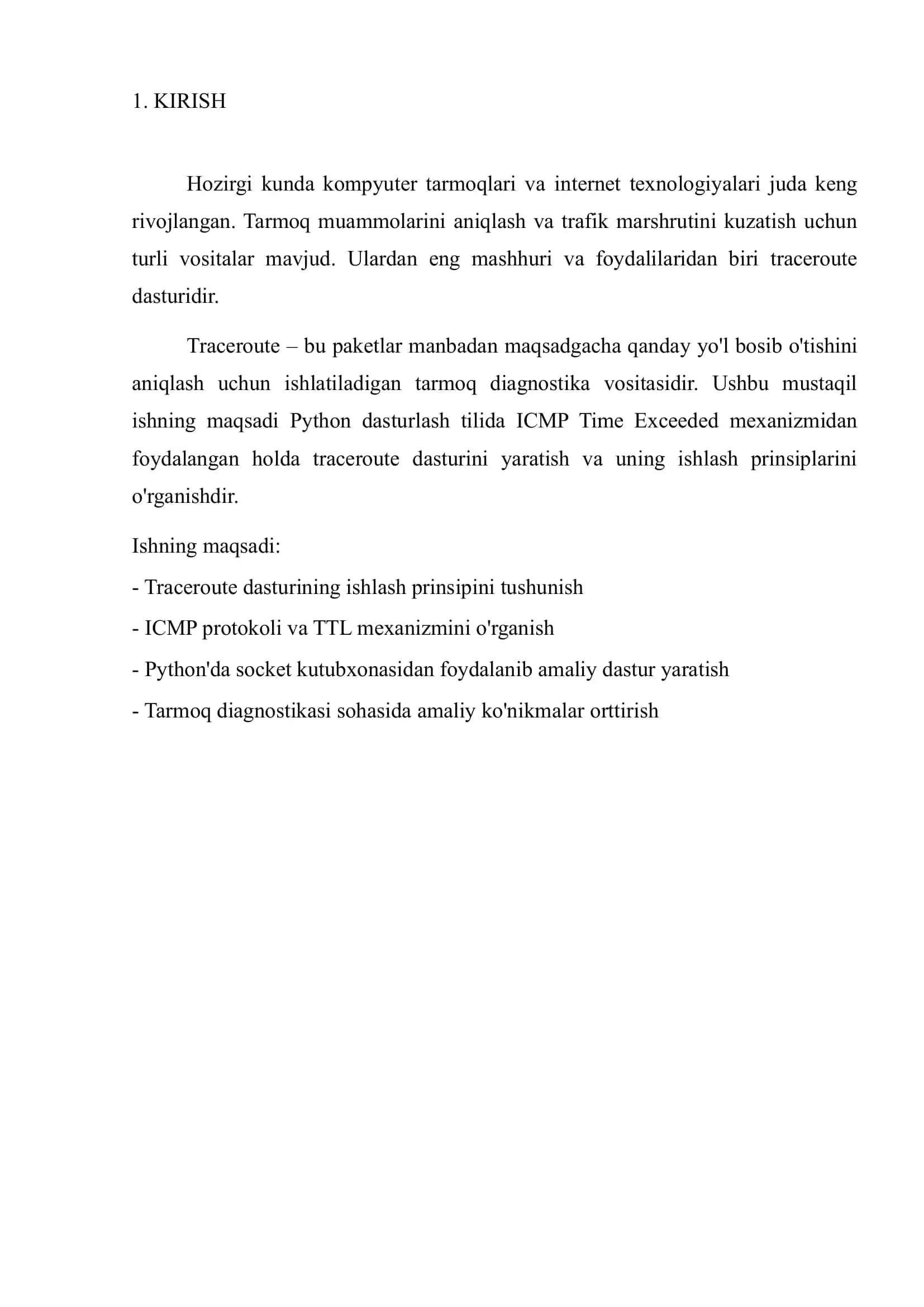 Python’da traceroute dasturini yaratish (ICMP Time Exceeded) 3