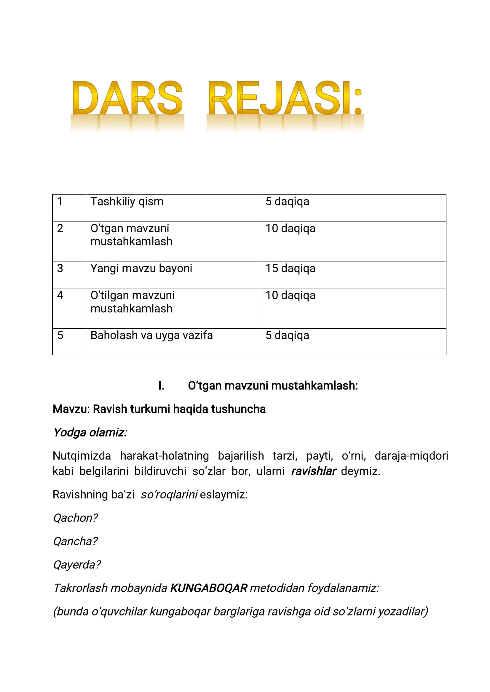 RAVISHNING MA’NO GURUHLARI (TURLARI) 3