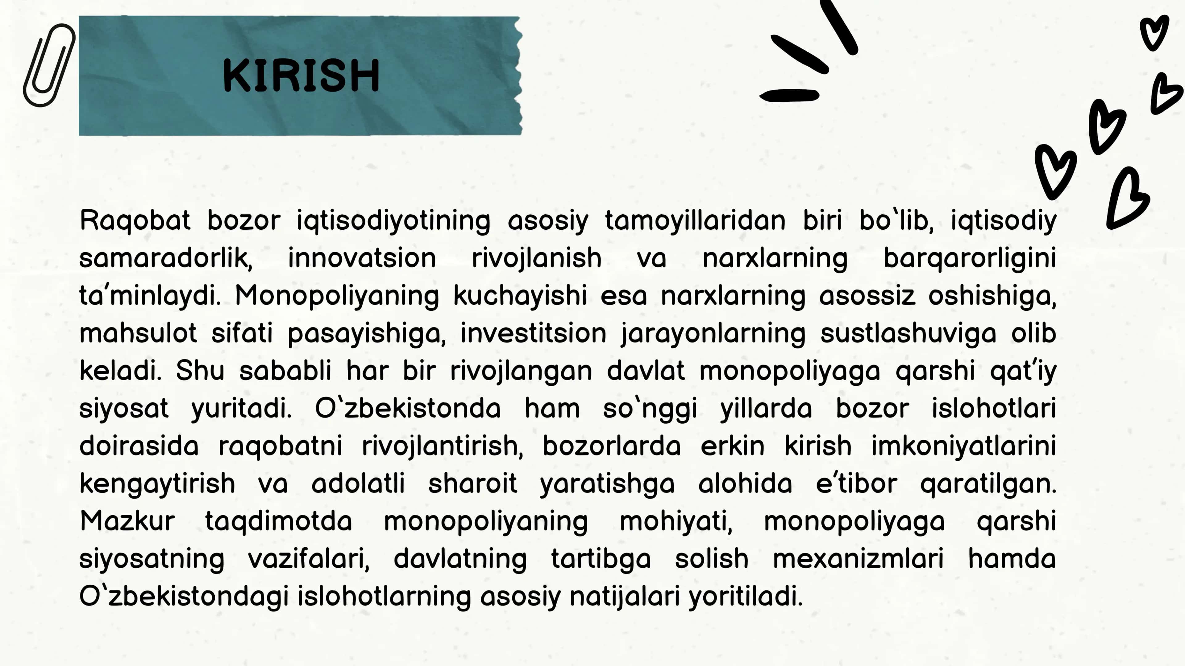 Iqtisodiyotda monopolizmga qarshi siyosat va raqobatni rivojlantirishda davlatning roli 3
