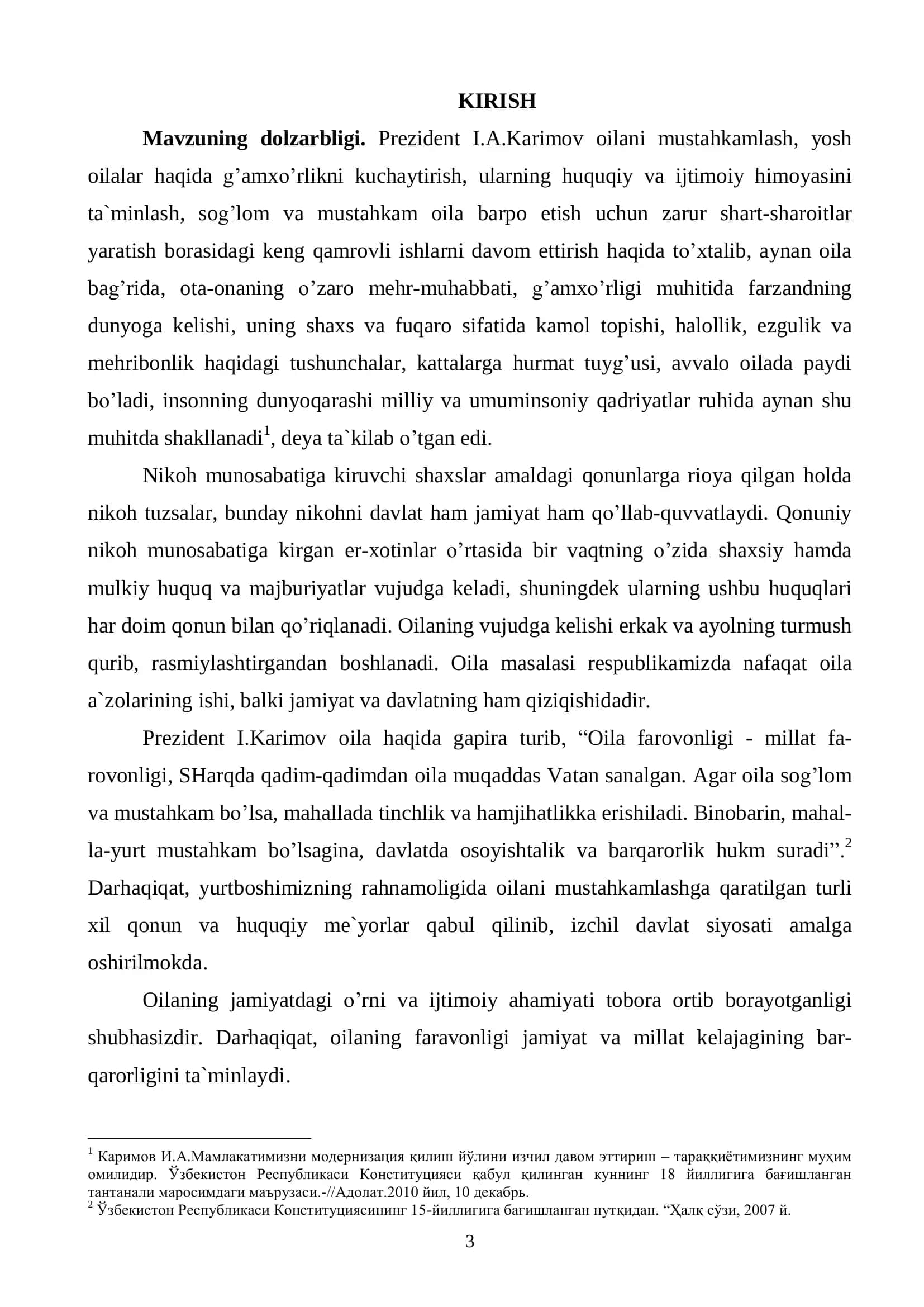 O'zbekiston Respublikasining oila qonunchiligi bo'yicha nikoh tuzish shartlari 3