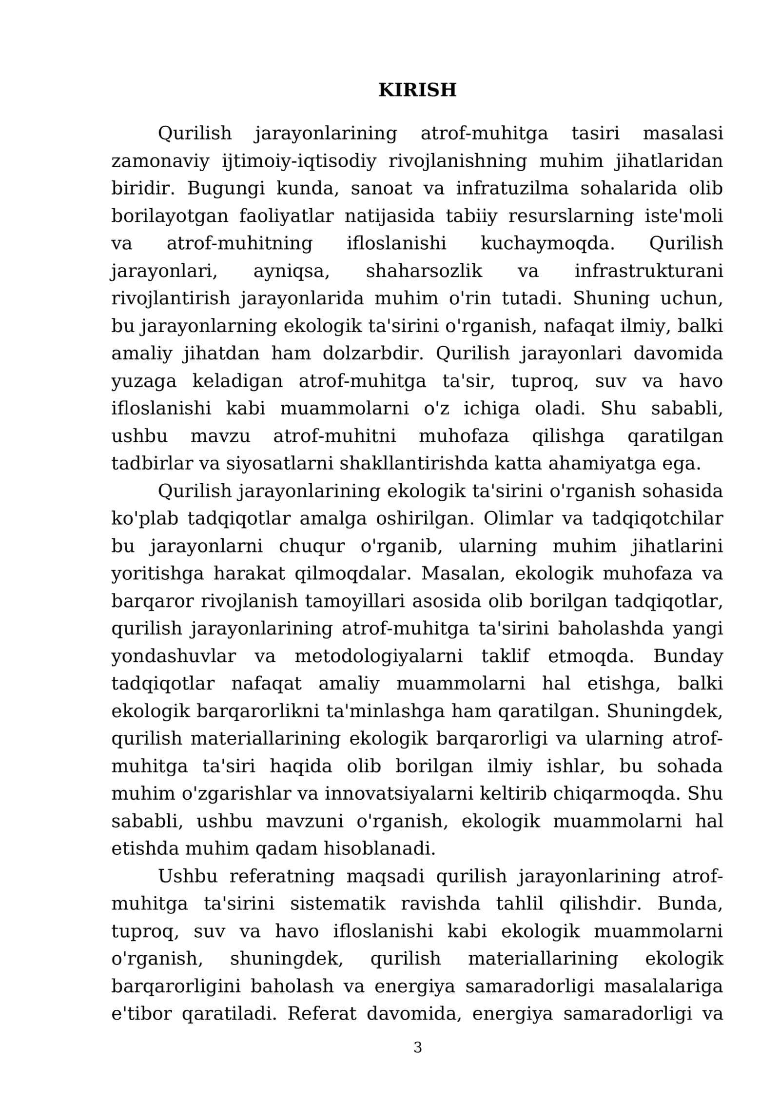 Qurilish jarayonlarining atrof-muhitga tasiri 3