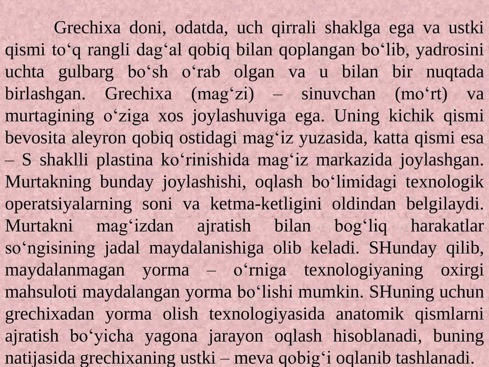 GRECHIXA DONIDAN YORMA OLISH TEXNOLOGIYASI 3
