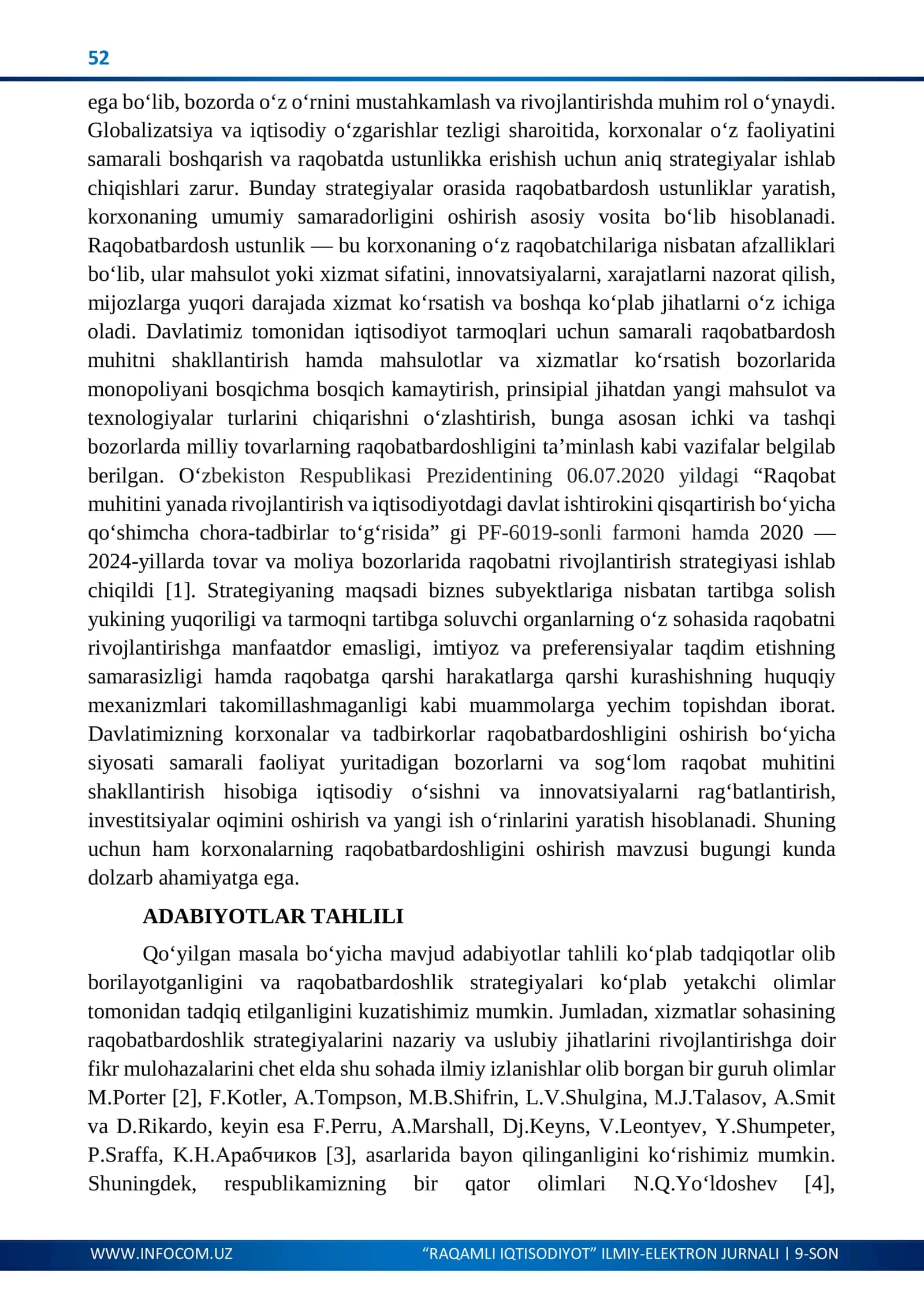 RAQOBATBARDOSH USTUNLIKLAR YARATISH: KORXONA SAMARADORLIGINING ASOSIY OMILI SIFATIDA 3
