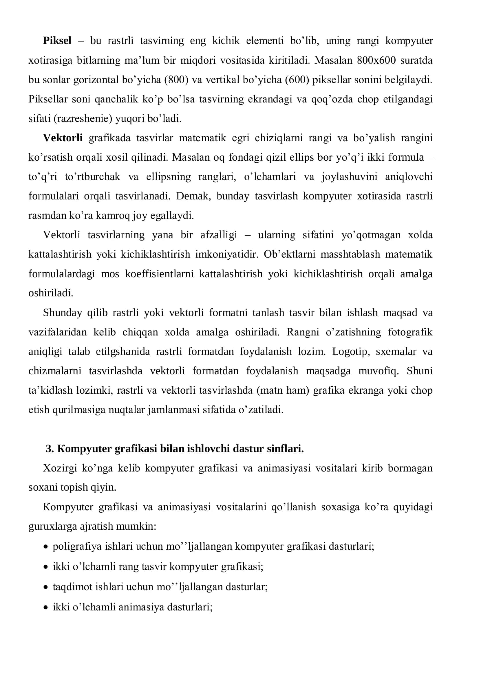 Кompyuter grafikasi va animasiya 3