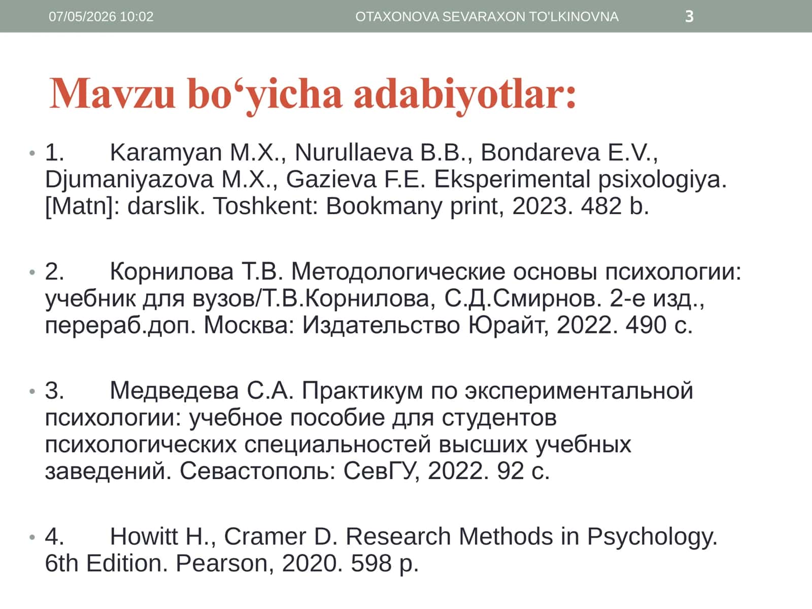 Ehtiyoj, motiv va motivatsiyani o‘rganish metodlari 3