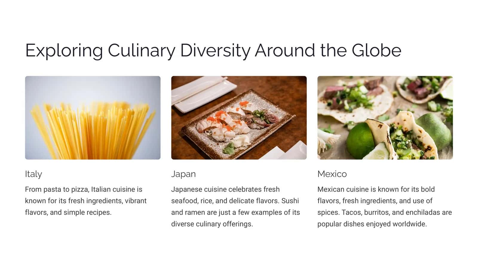The Wonders of the Food World 3