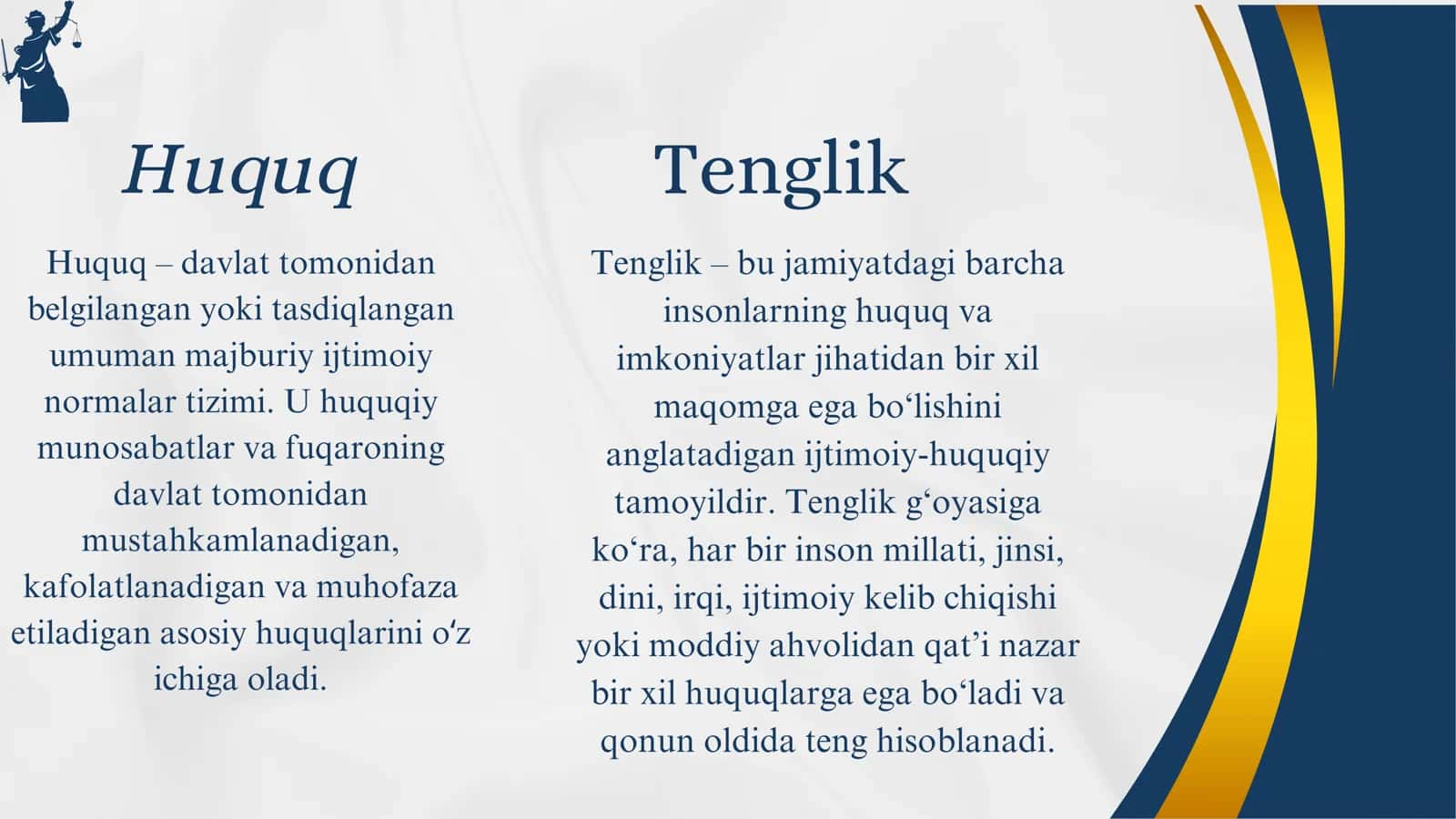 Huquq va Tenglik G‘oyasi: Ijtimoiy Adolat Masalasi 3