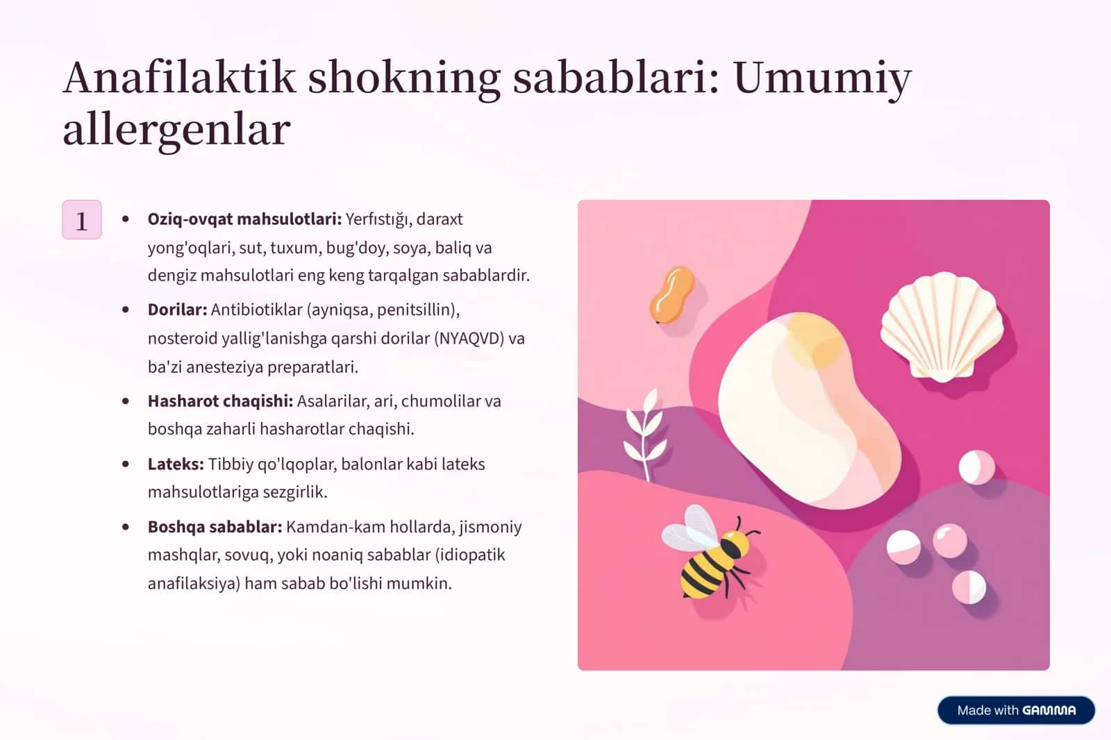 Anafilaktik shok prezintatsiya 3