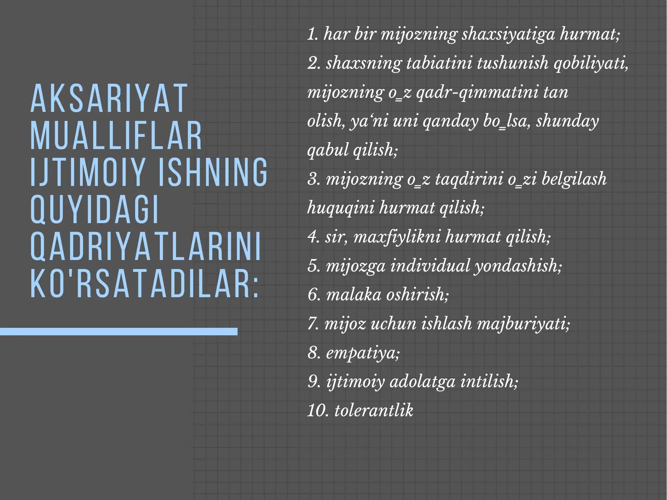 ijtimoiy ishchining qadriyatlari va shaxsiy sifatlari 3