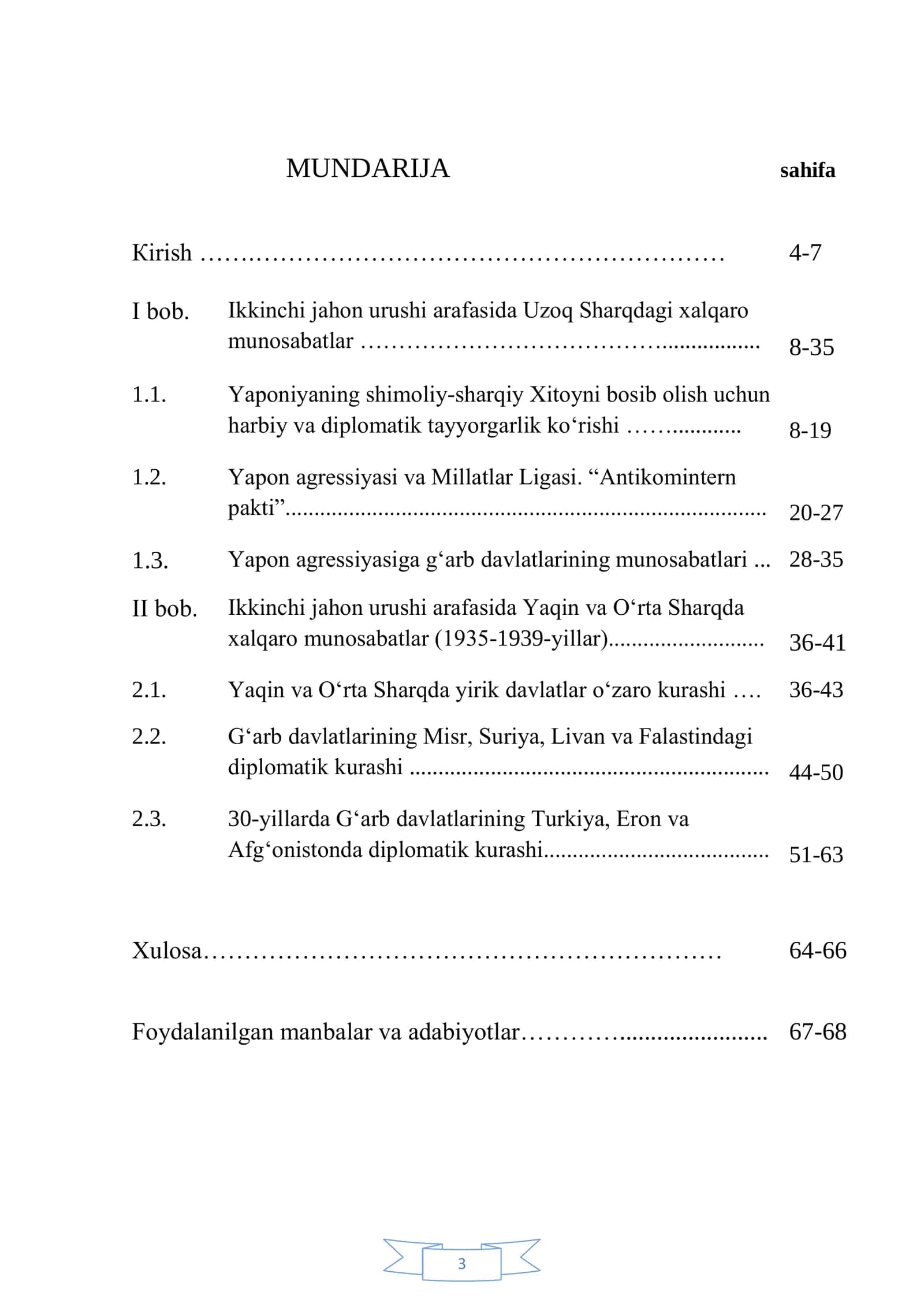 Ikkinchi jahon urushi arafasida Osiyo mamlakatlarining siyosiy ahvoli 3