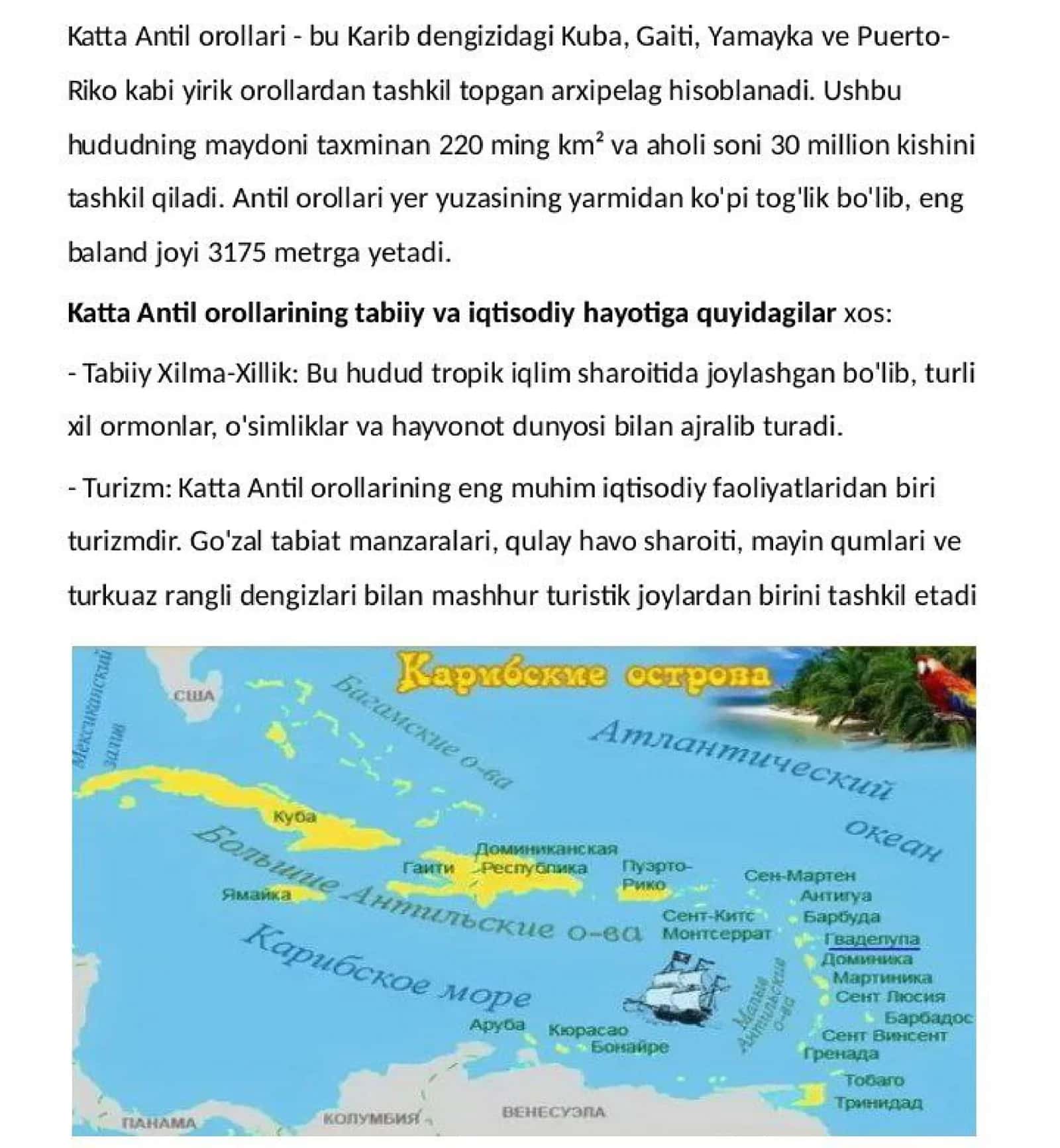 Vest-India Karib dengizi mamlakatlari 3