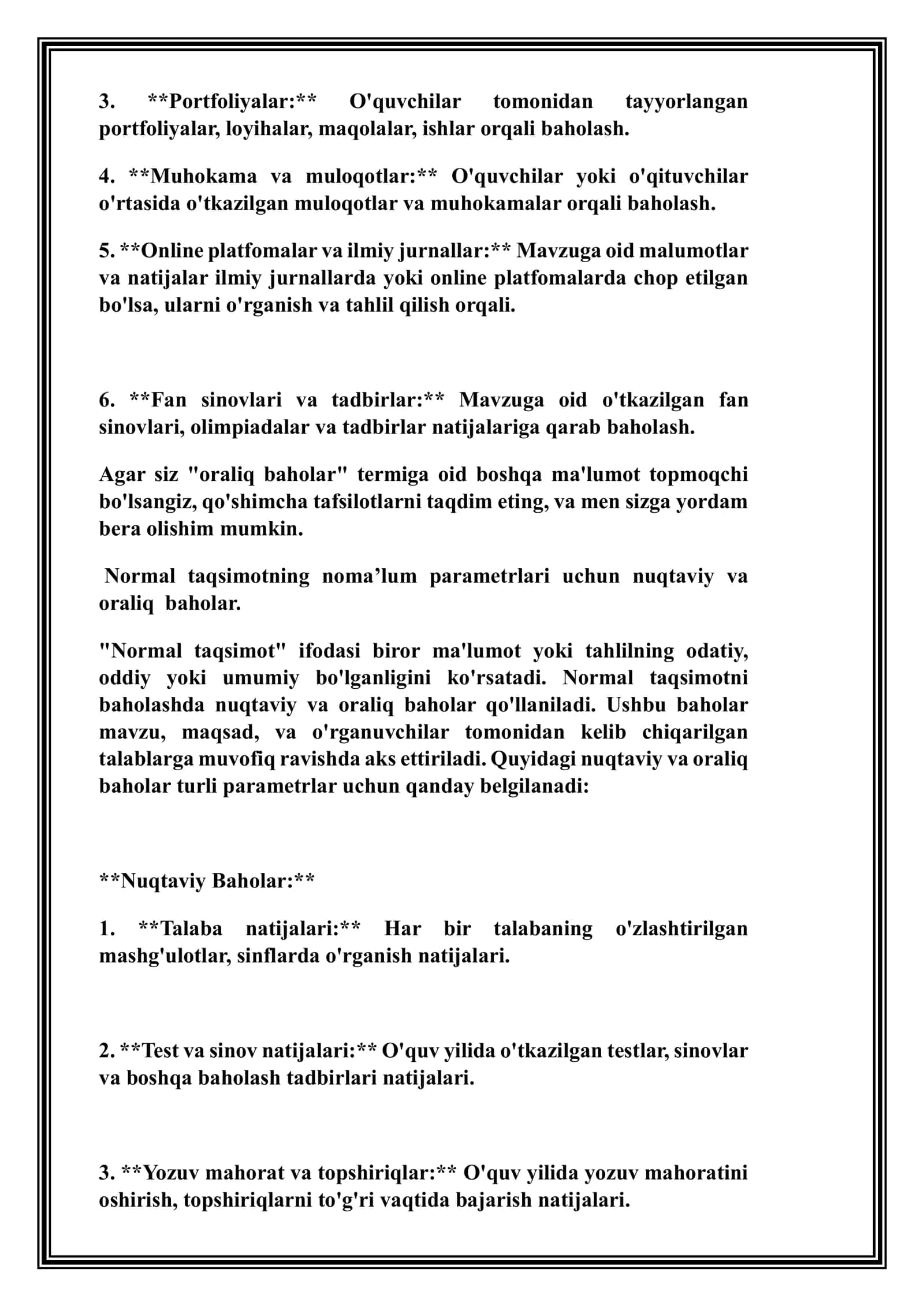Extimollik va statistika 3