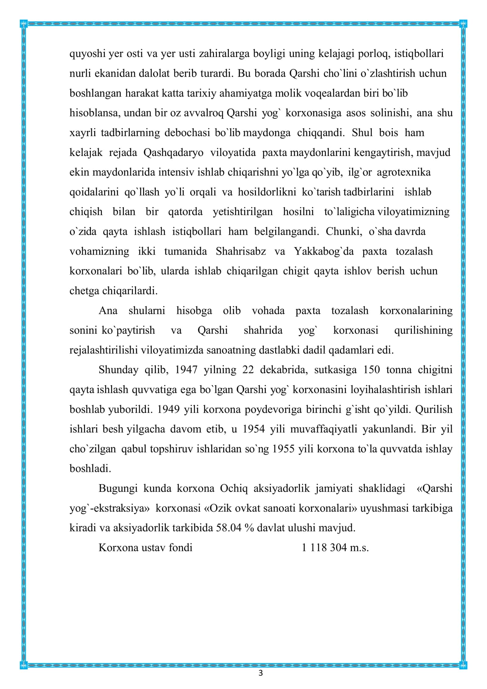QARSHI YOG'-EKSTRAKSIYA AKSIYADORLIK JAMIYATI 3