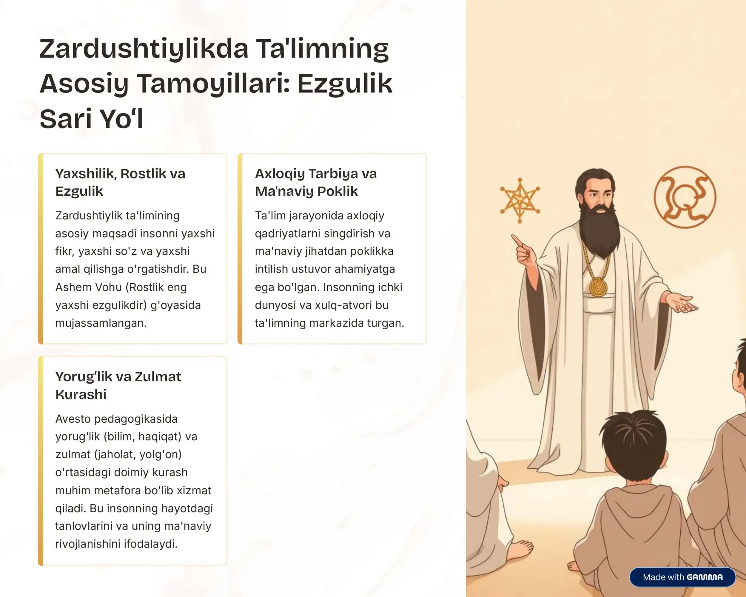 Avestodagi Pedagogik Qarashlar: Qadimiy Donolikdan Zamonaviy Ta'limgacha 3