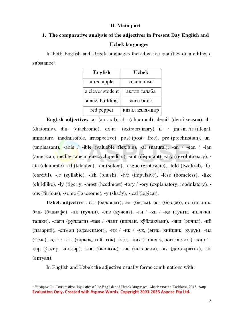 The grammatical role adjectives and adverbs in English and Uzbek languagae 3