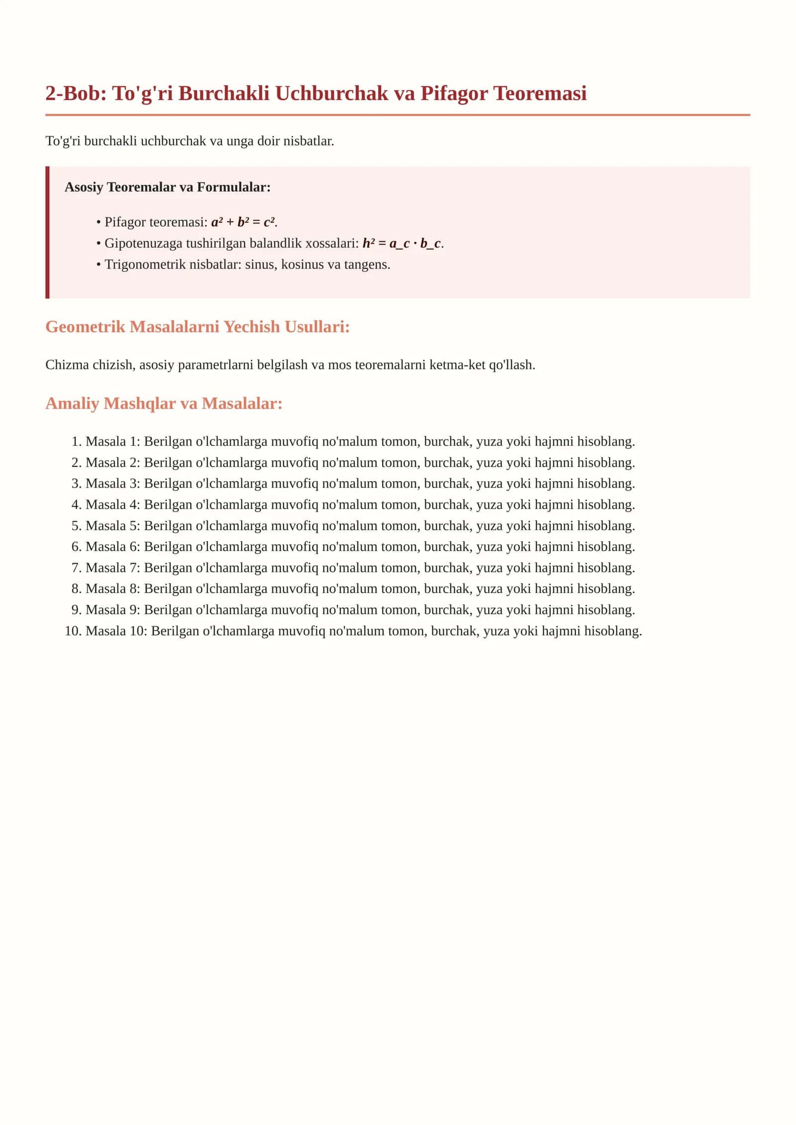 Geometriya va Stereometriya 3