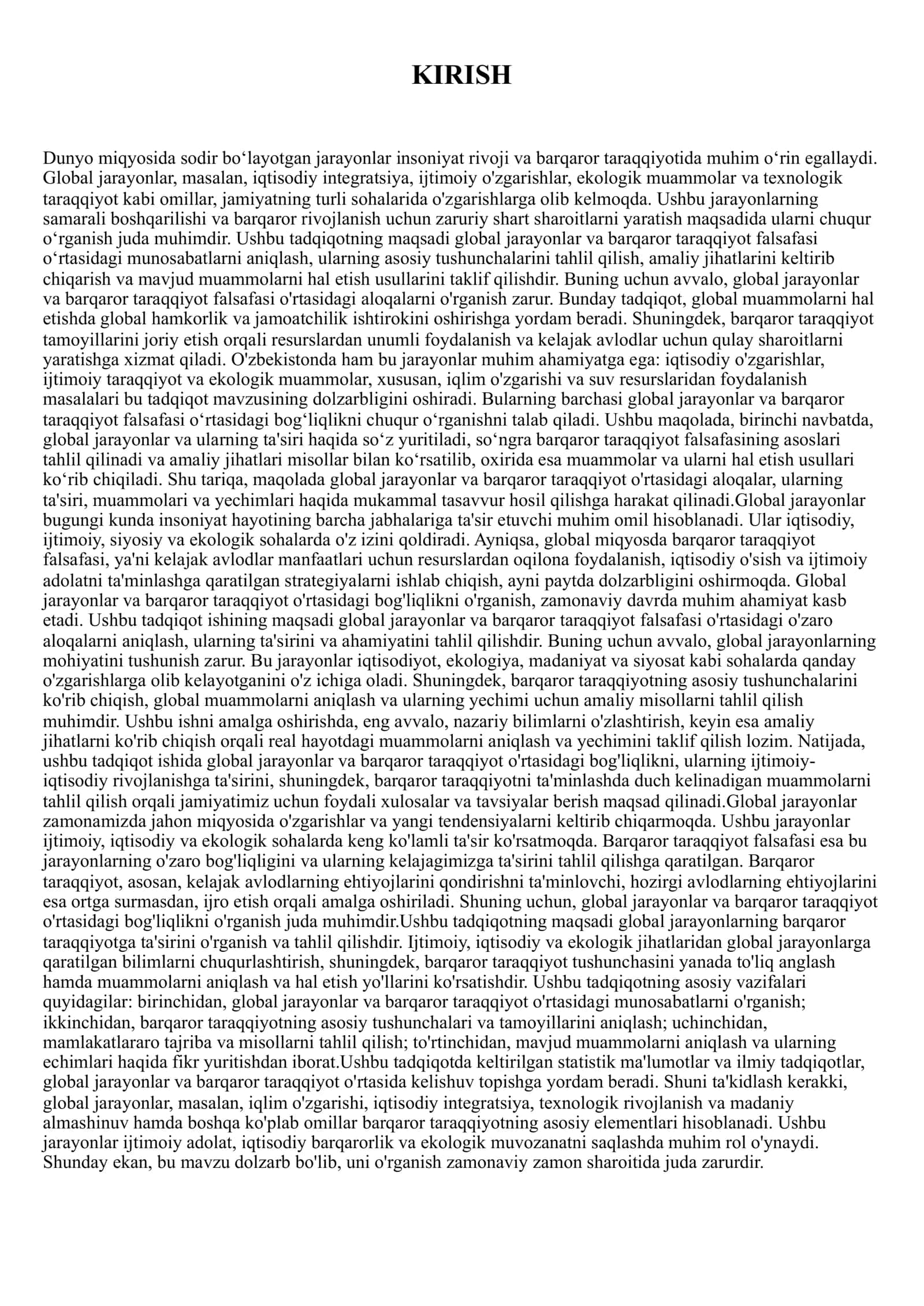 Global jarayonlar va barqaror taraqqiyot falsafasi 3
