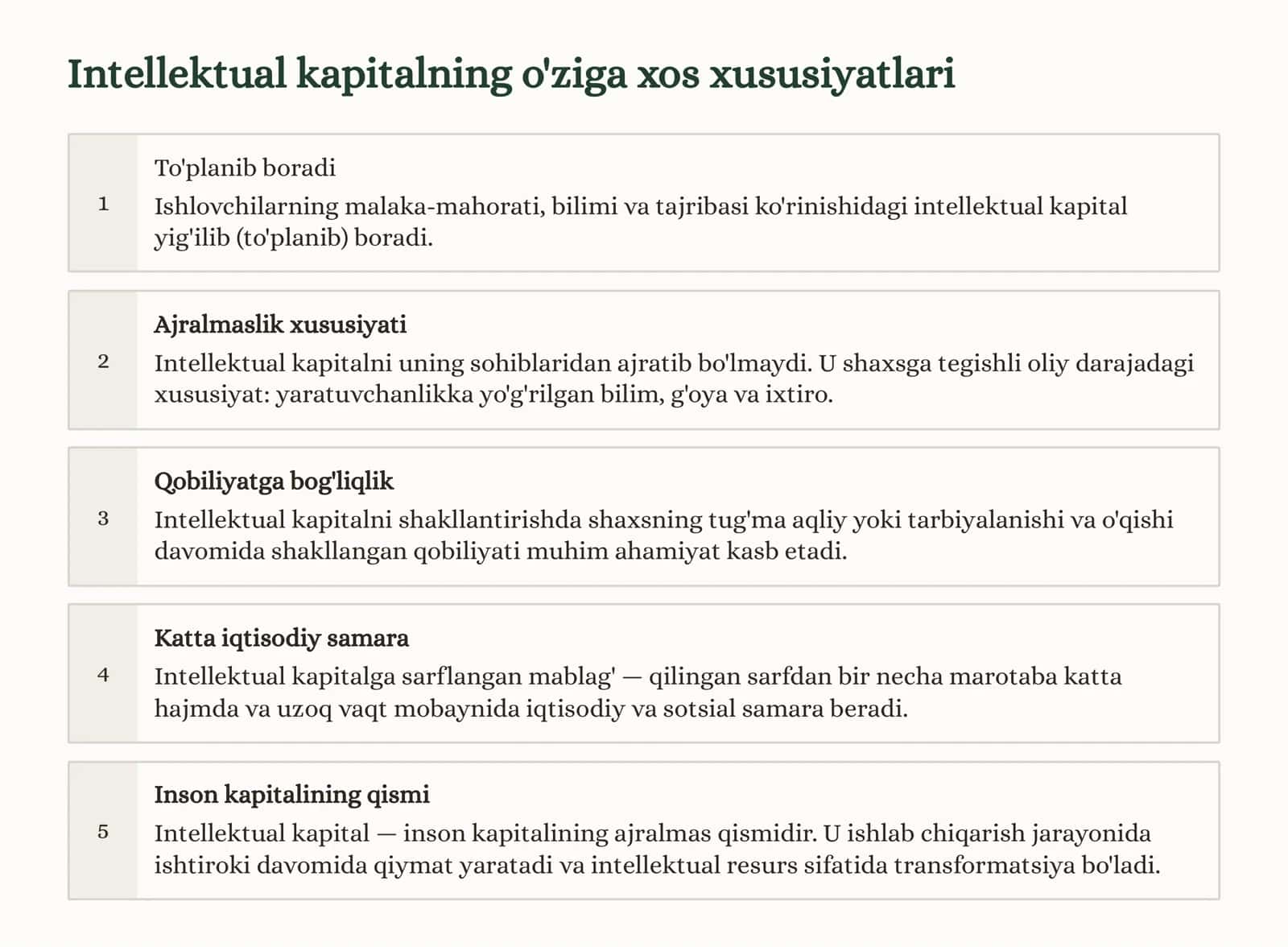5-Bob. Intelektual mulk va uning turizmdagi o'rni 3