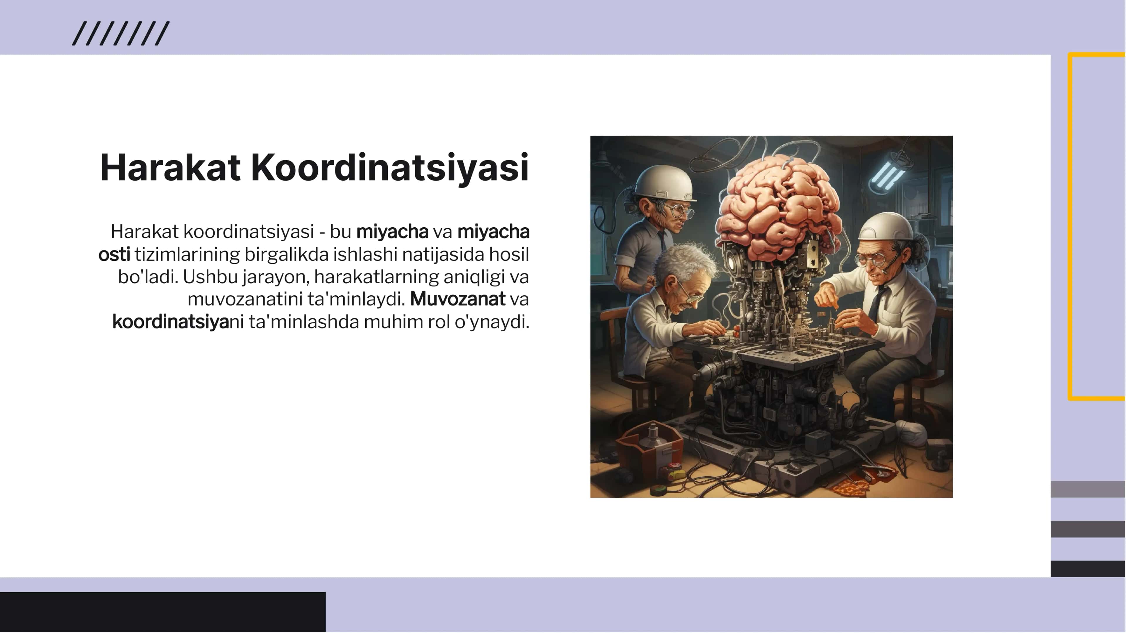 Harakat koordinatsiyasi va ekstrapiramidal  tizim. Miyacha va miyacha ataksiyasini tekshirish usullari 3