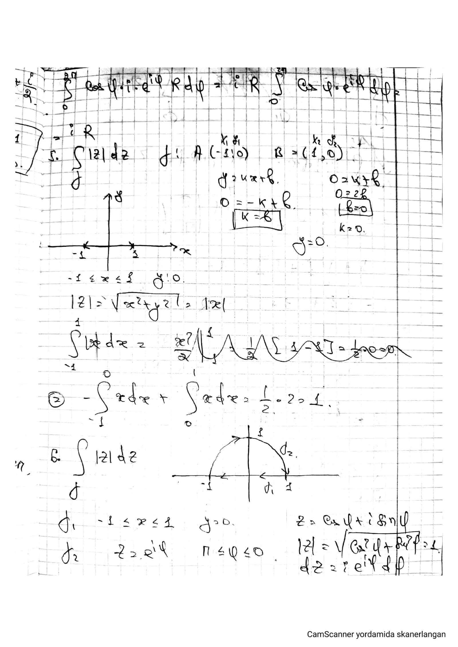 Kompleks oʻzgaruvchili funktsiya. Integral 3