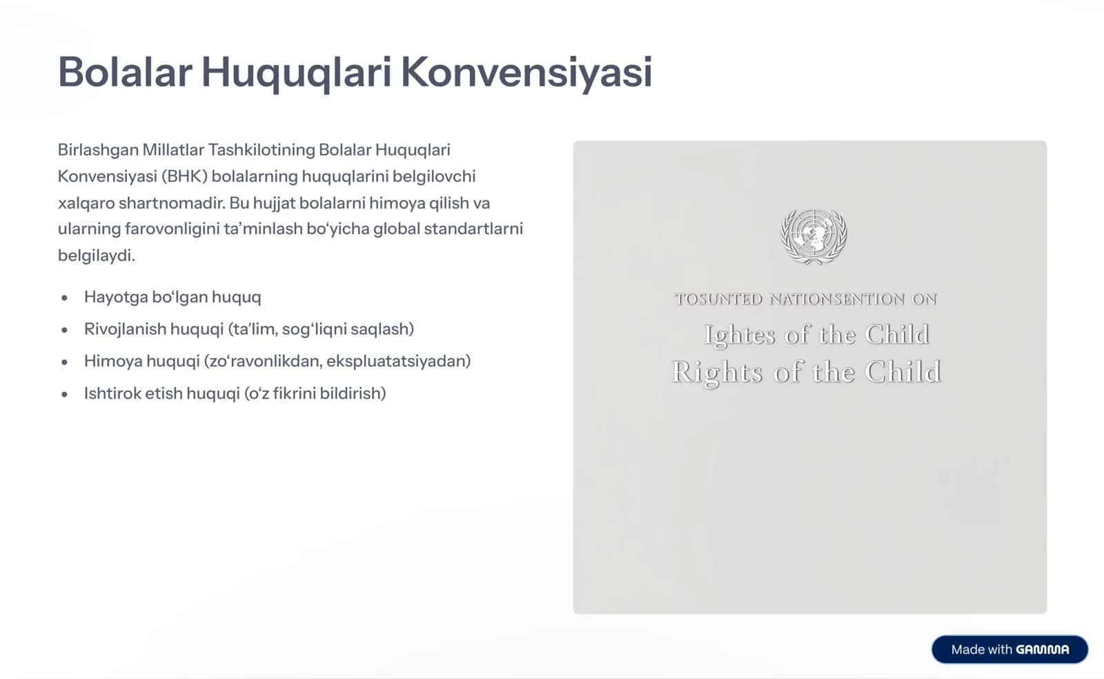Bolalar Huquqini Himoya Qilish 3