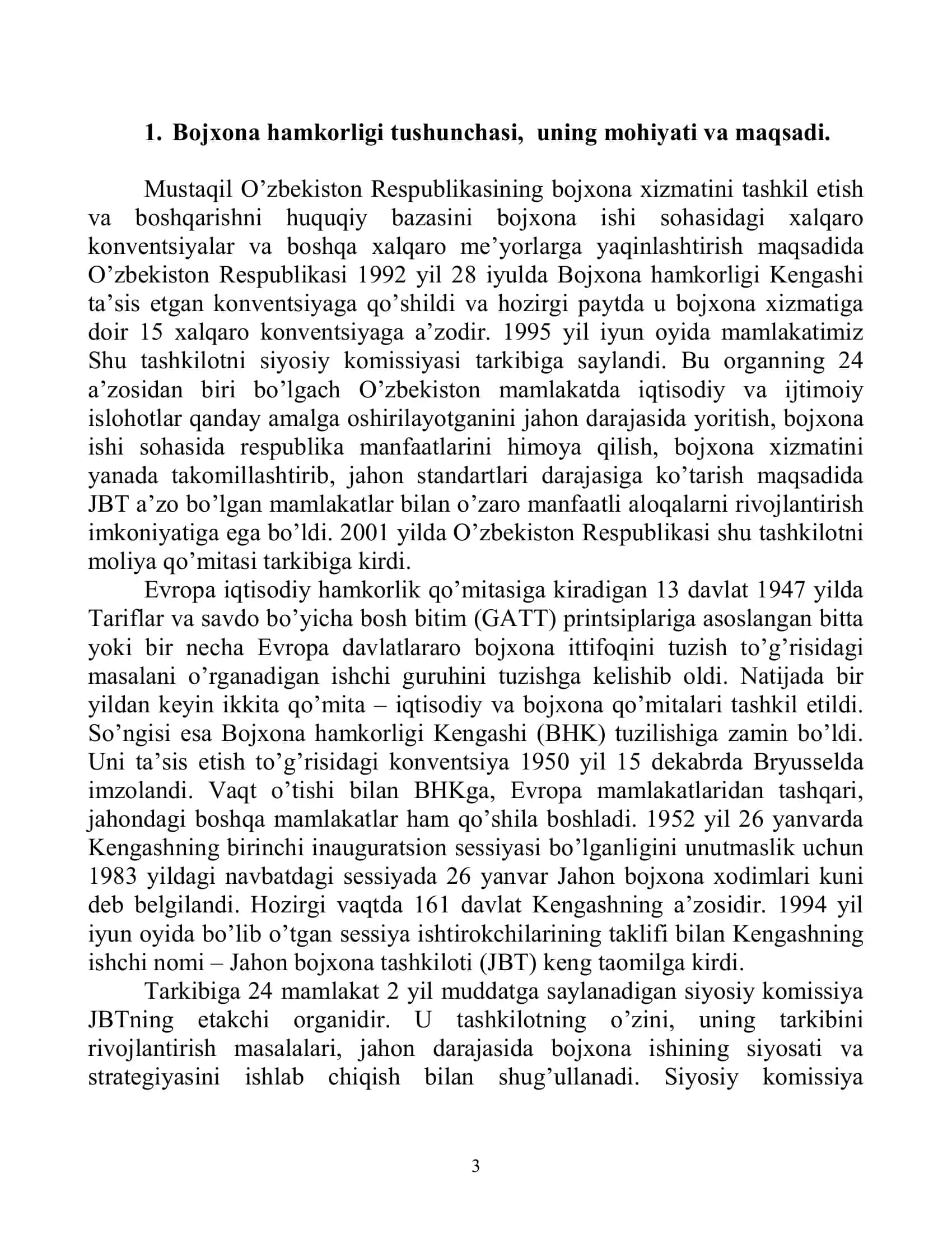 TASHQI IQTISODIY FAOLIYATDA BOJXONA HAMKORLIGI 3