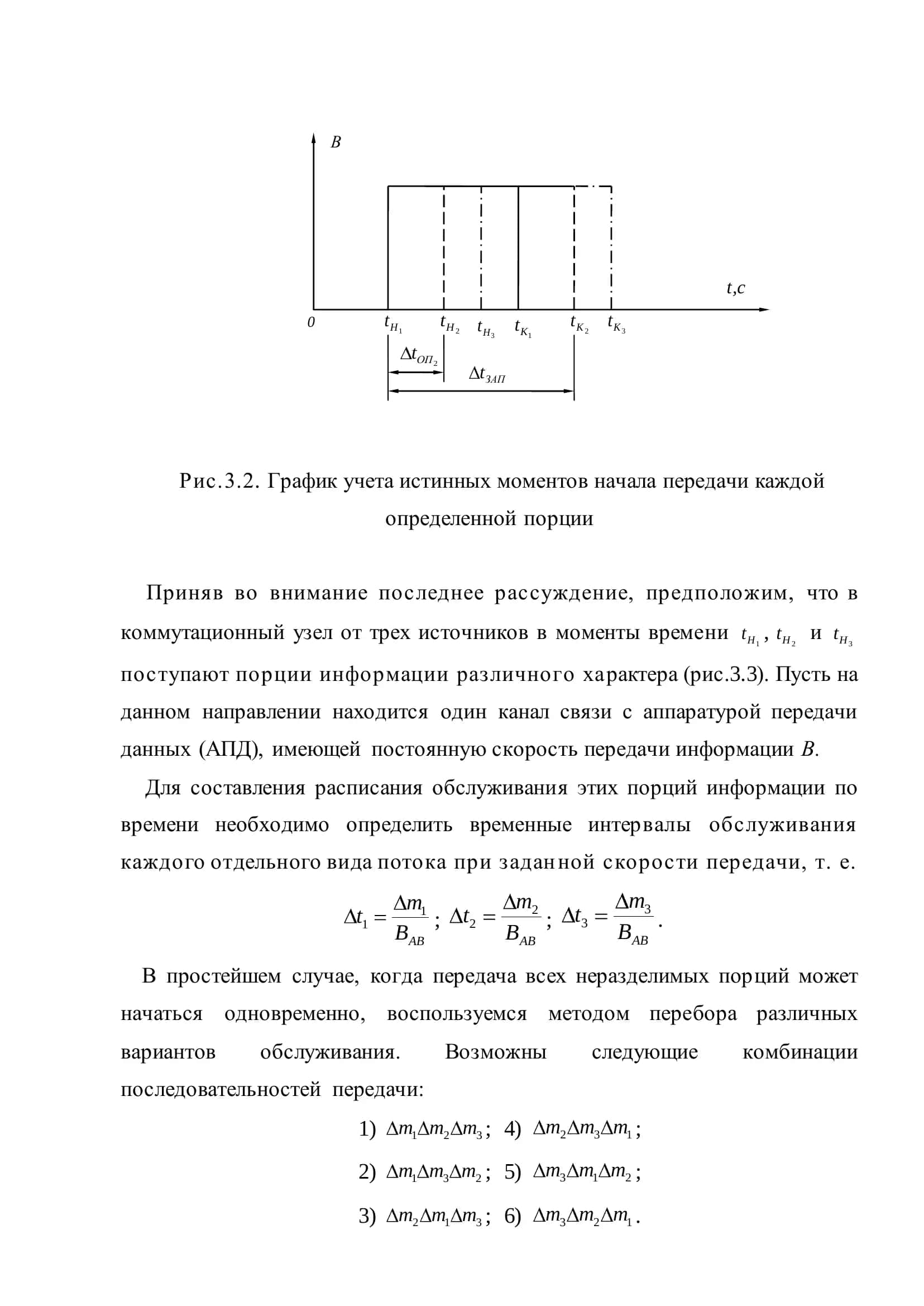 ИССЛЕДОВАНИЕ РАЦИОНАЛЬНЫХ РАСПИСАНИЙ ПЕРЕДАЧИ 3