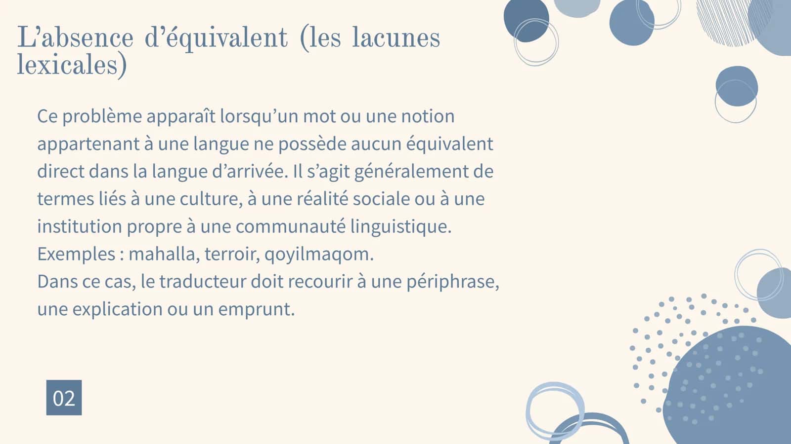 Les problémes lexicaux de la traduction 3