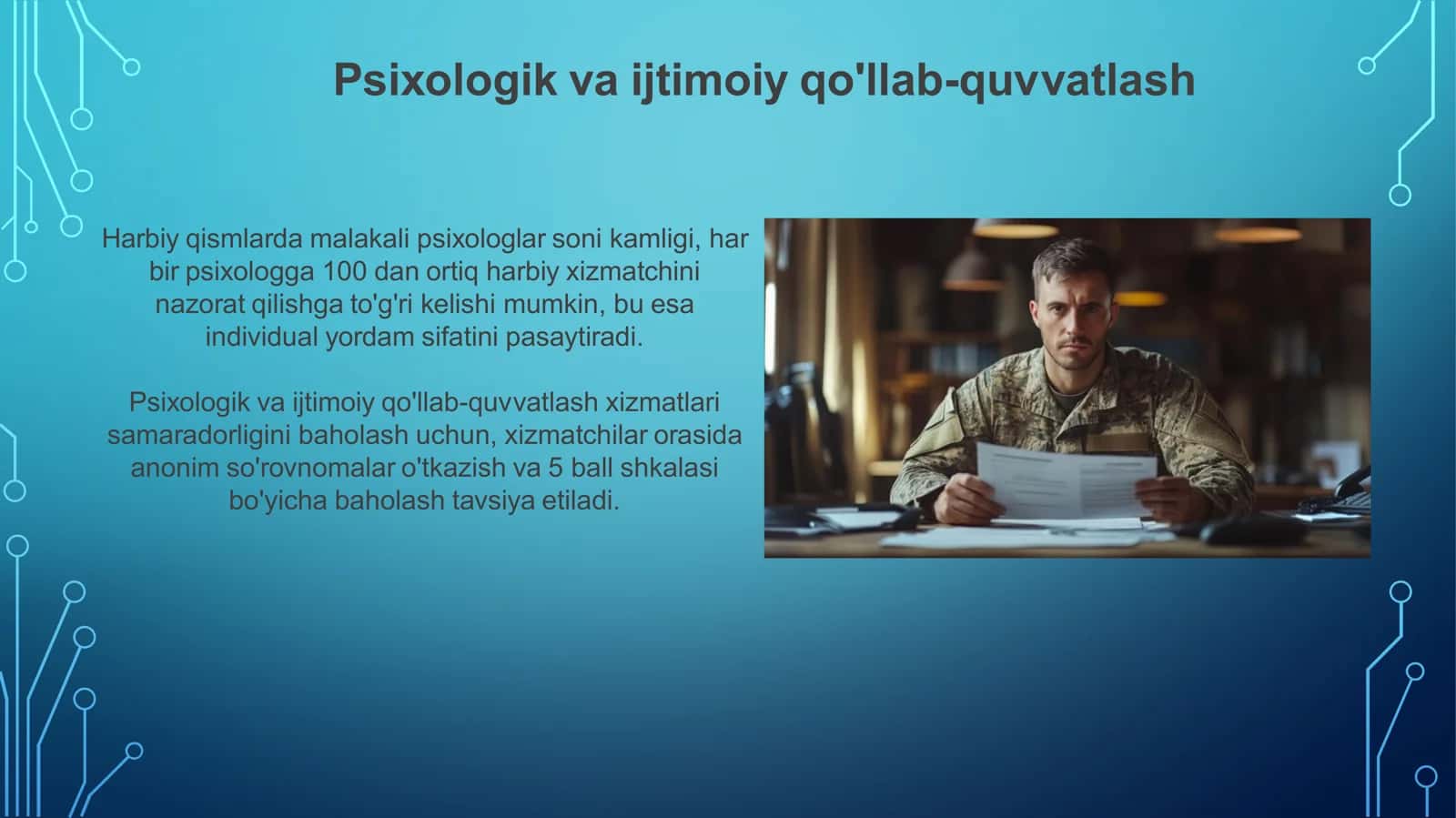 Harbiy xizmatchilarning mexnat sharoitlari 3