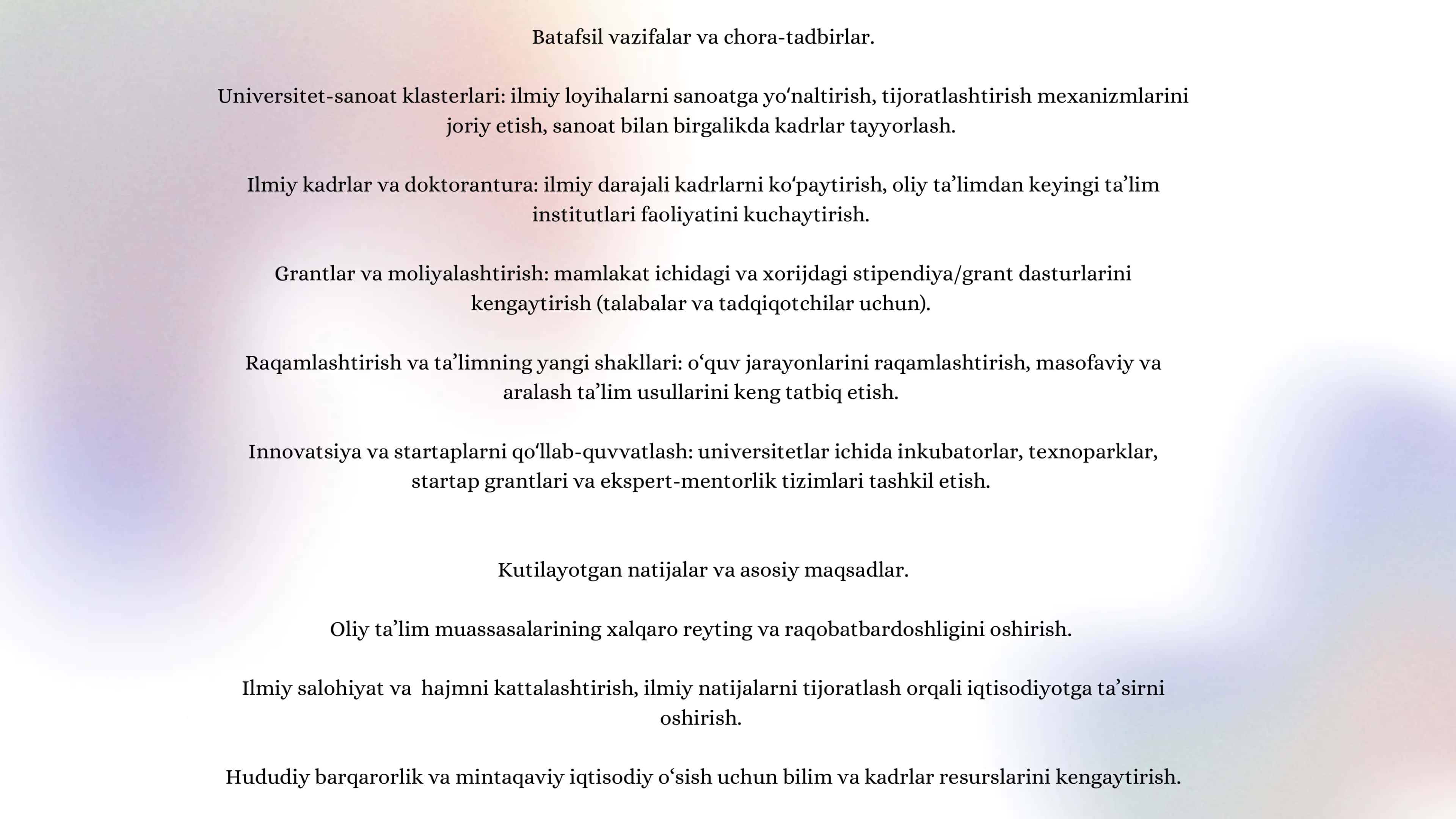 Yangi O‘zbekistonda oliy ta’lim va ilm-fan 3