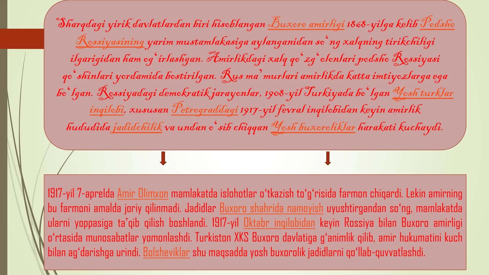 Buxoro Xalq Sovet RespuЫikasining 1921-1924 yillardagi ijtimoiy-iqtisodiy va siyosiy jarayonlarning xususiyatlari. 3