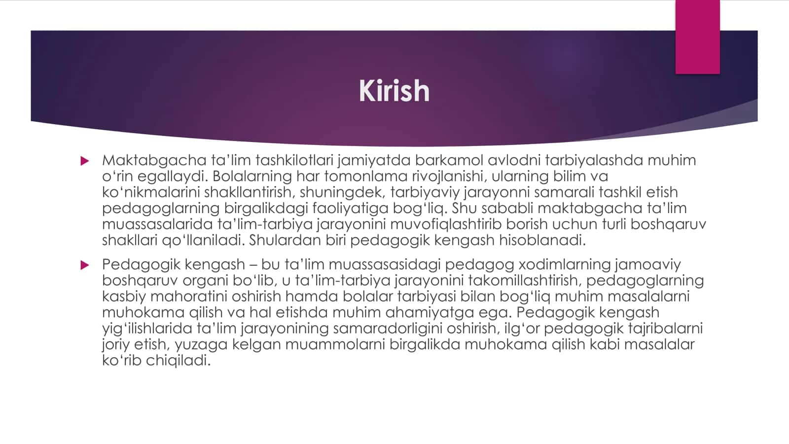 MAKTABGACHA TA’LIM TASHKILOTIDA PEDAGOGIK KENGASHNI TASHKIL QILISH 3