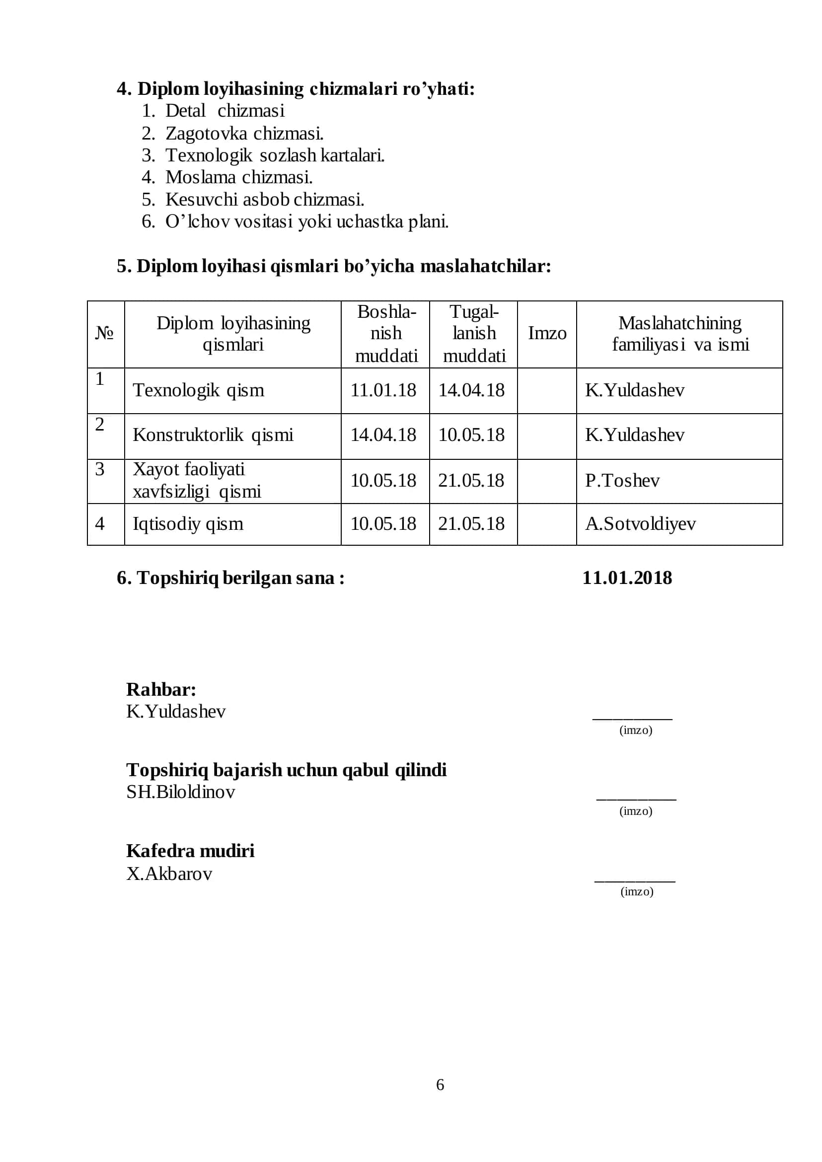 MASHINASOZLIK TEXNOLOGIYASI DIPLOM LOYIHASI 3