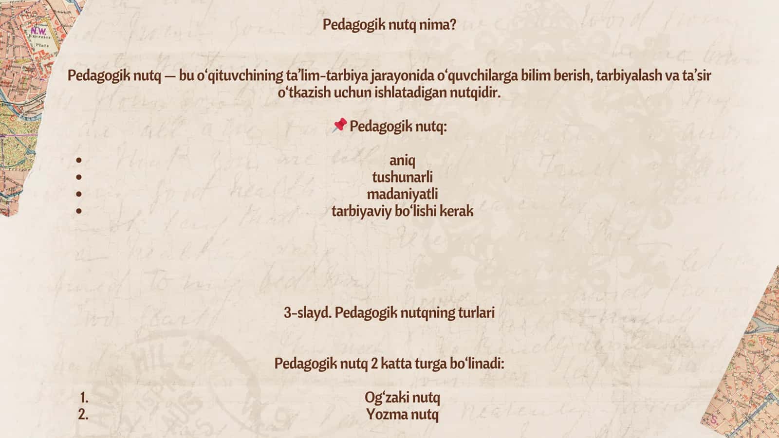 Pedagogik nutqning turlari 3