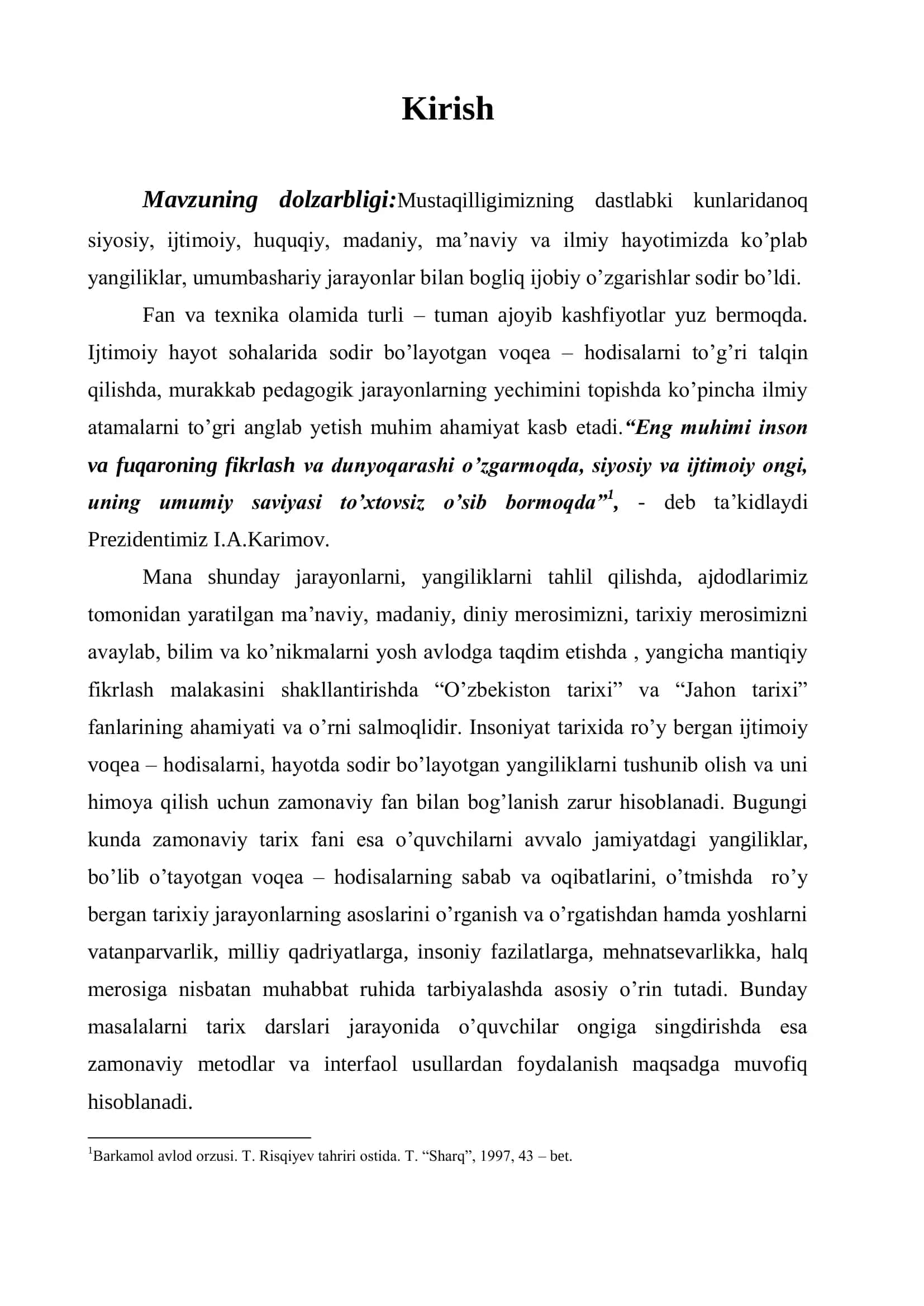 TARIX O`QITISHDA KO`RSATMALI METODLARDAN FOYDALANISHDA INTERFAOL USULLARNI QO`LLASH 3