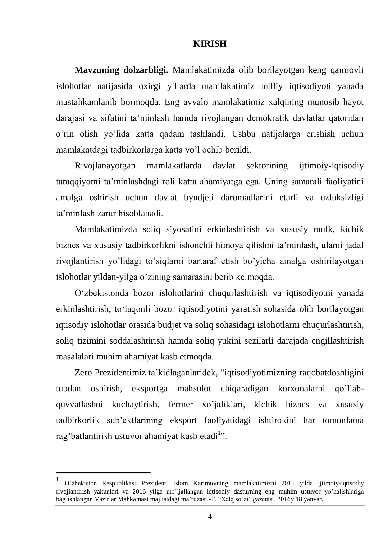 SOLIQLAR VA SOLIQQA TORTISH. BUDJET DAROMADLARINI TASHKIL QILISHDAGI O’RNI VA AHAMIYATI 3
