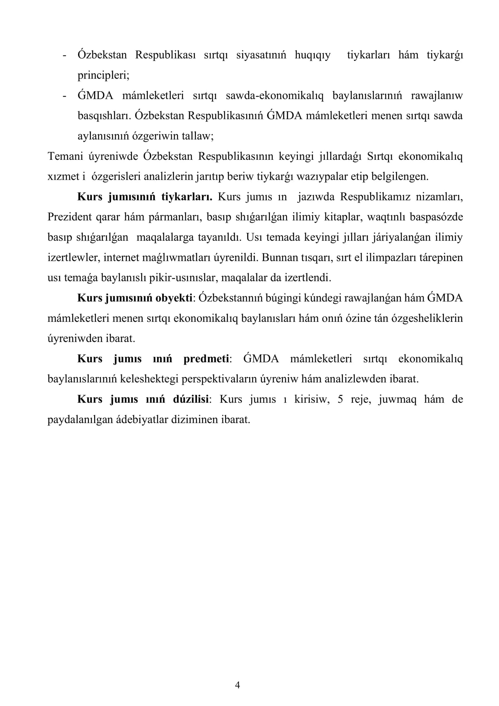 Oʻzbekstanda sirtqi ekonomikaliq xizmettiñ erkinlestiriliwi 3