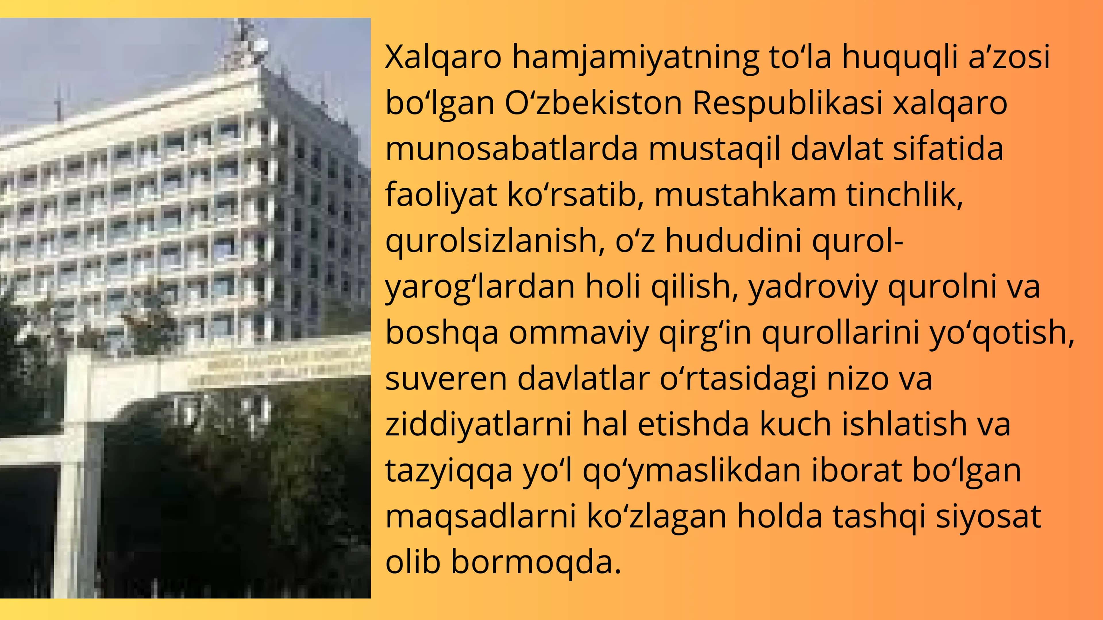 O‘ZBEKISTON RESPUBLIKASI XALQARO REYTING VA INDEKSLARDAGI O‘RNI 3