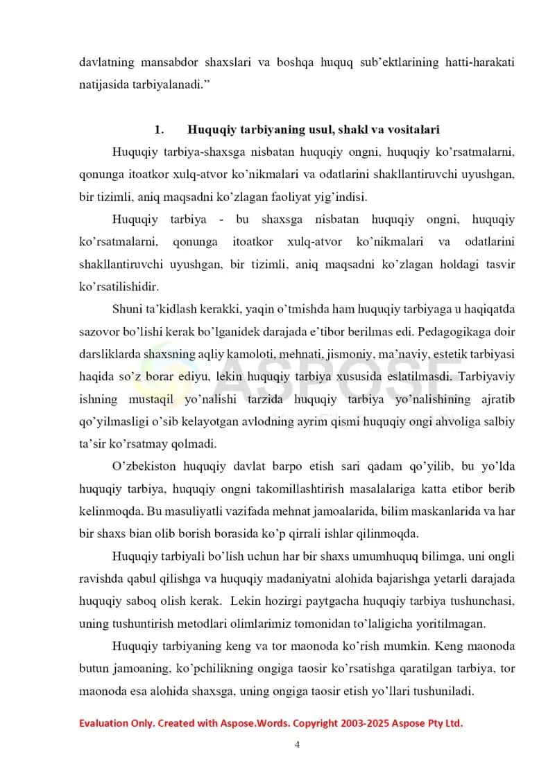 HUQUQIY TARBIYANI OLIB BORISHDA PEDAGOGIK TEXNOLOGIYALARDAN FOYDALANISH 3