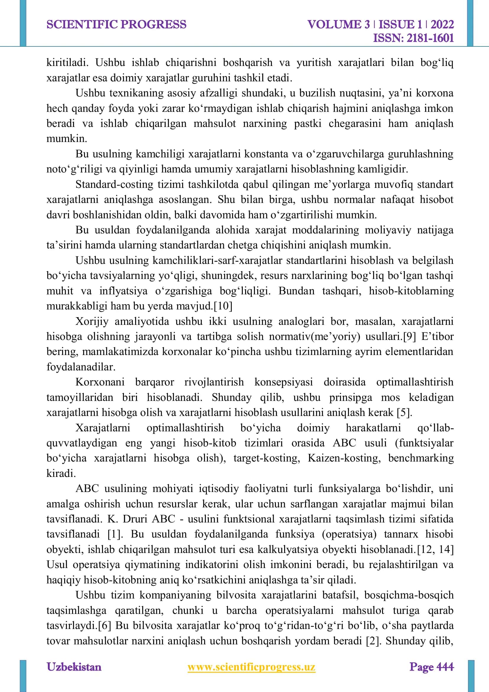 HARAJATLAR HISOBNING ZAMONAVIY USULLARI 3
