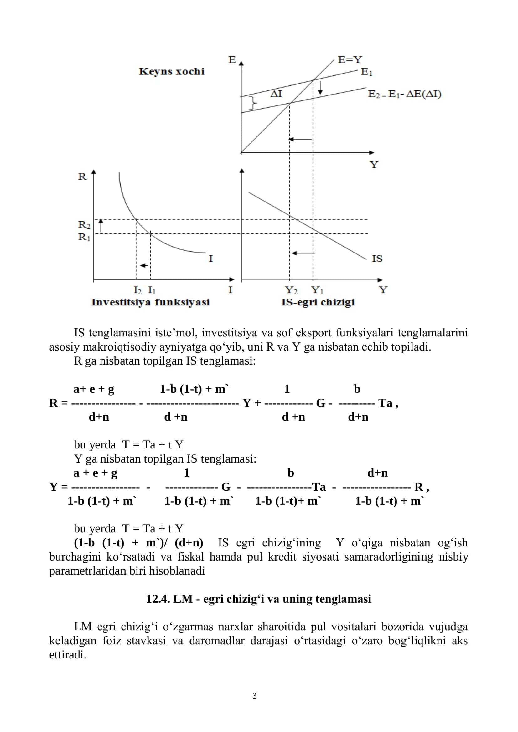 IS-LM MODELINING SHAKLLANISHI VA TADBIQI 3