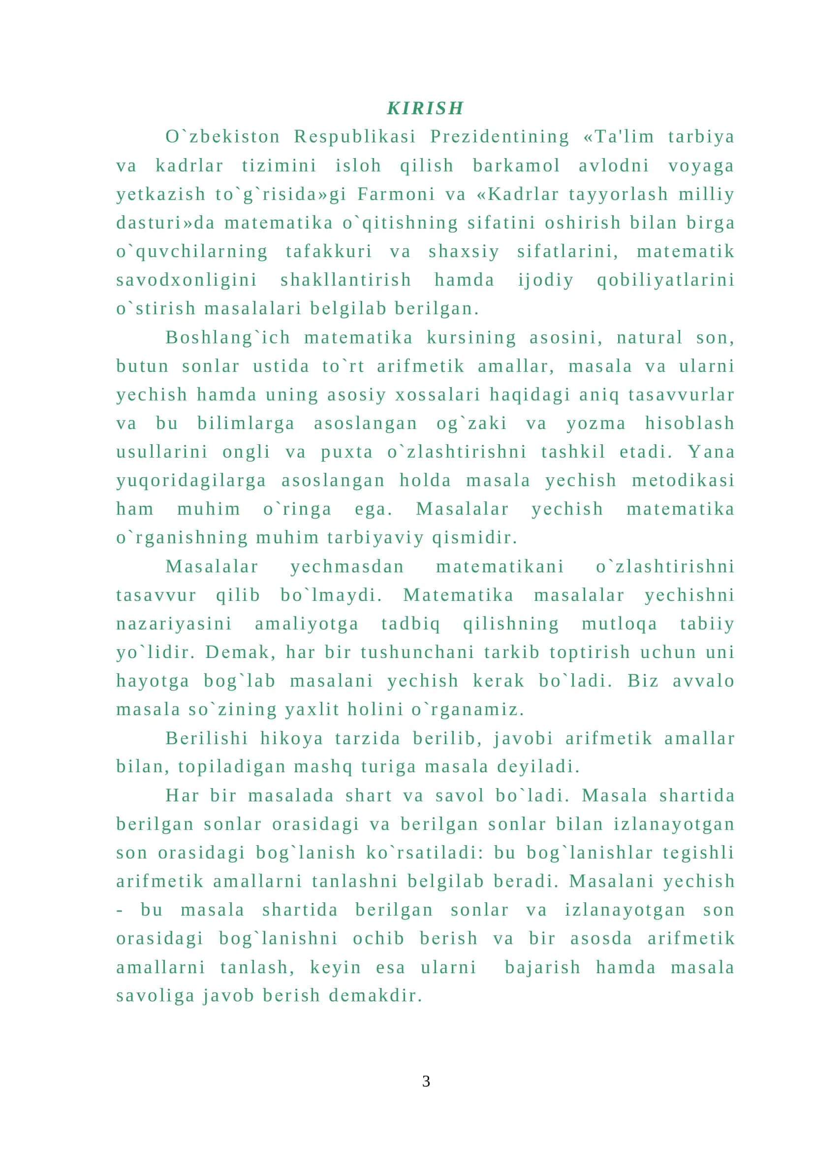 Boshlang`ich sinflarda sodda masalalarni o`rganish 3