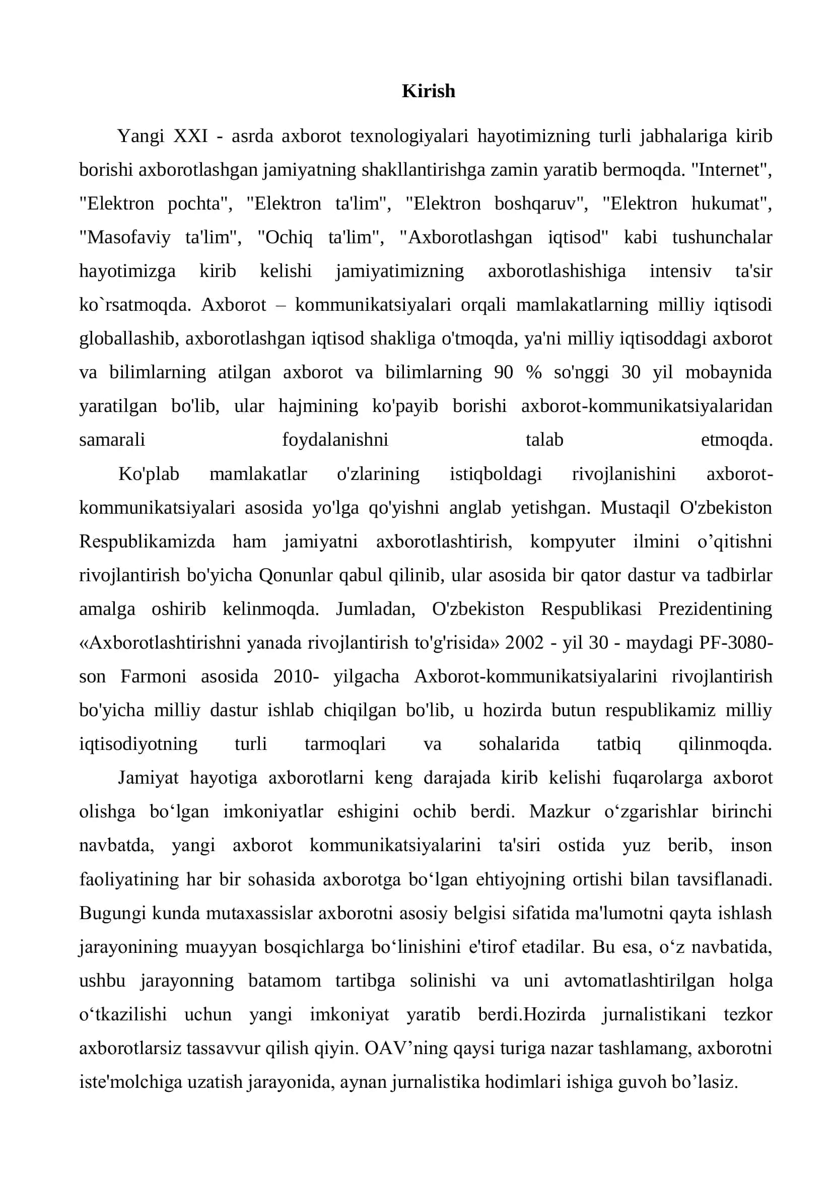 Avtomatlashtirilgan ahborot tizimlari 3