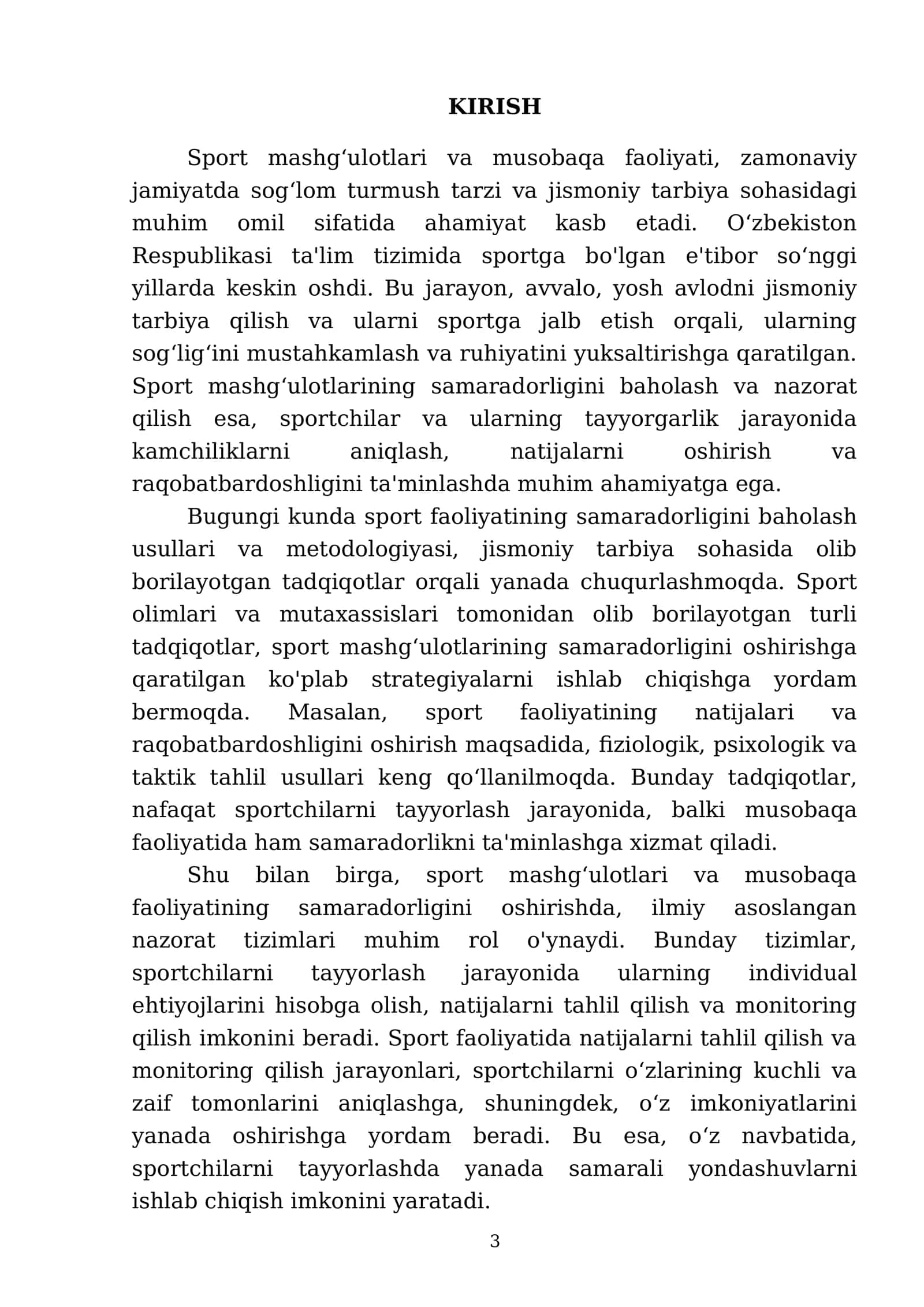 Sport mashgʻulotlari va musobaqa faoliyati samaradorligi taʼsirini nazorat qilish 3
