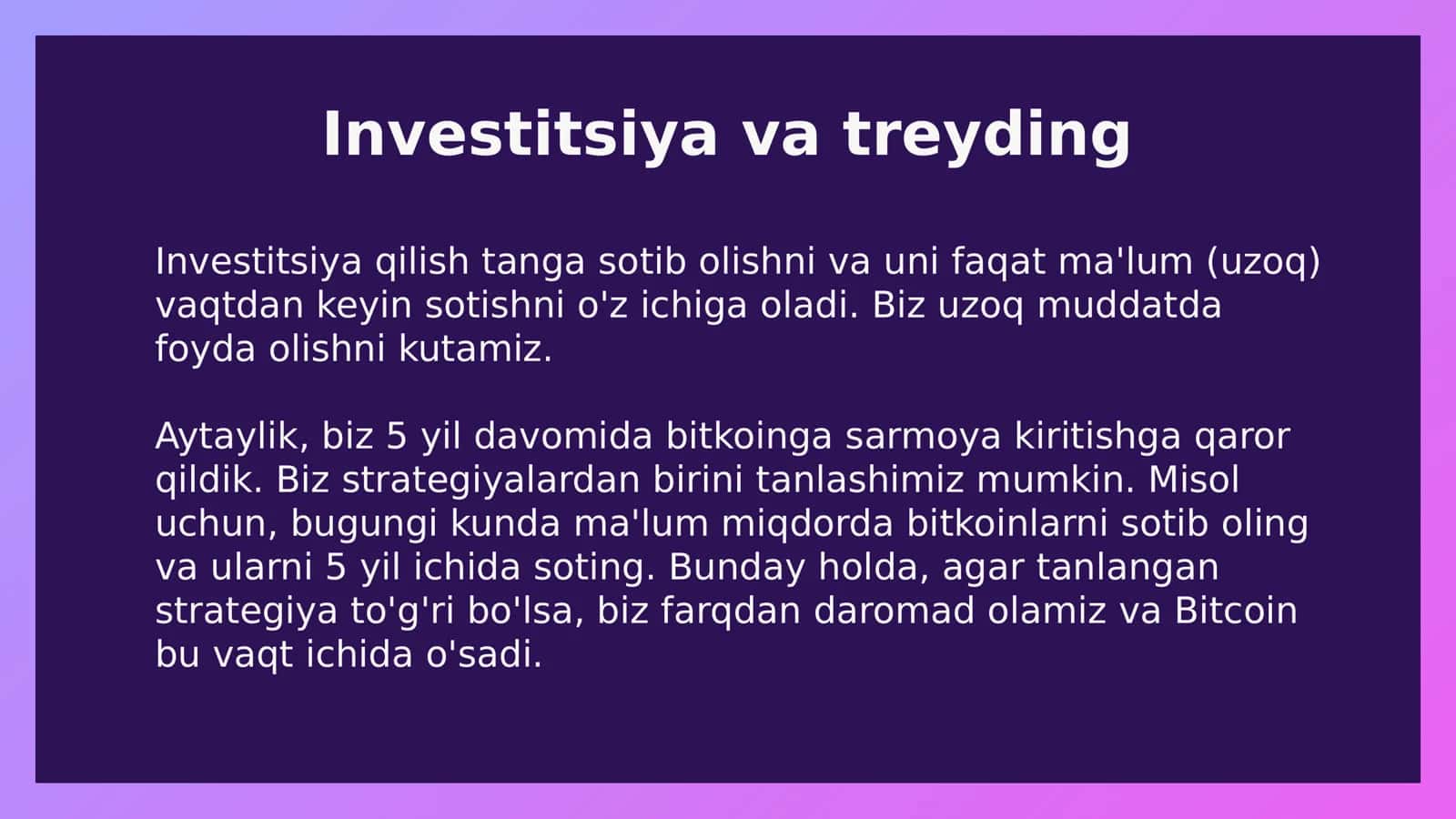 Kriptovalyuta bozorida pul ishlash usullari 3